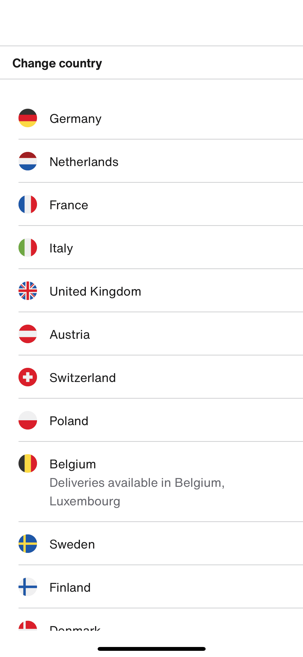 Zalando iOS Shopping interface screenshot 5