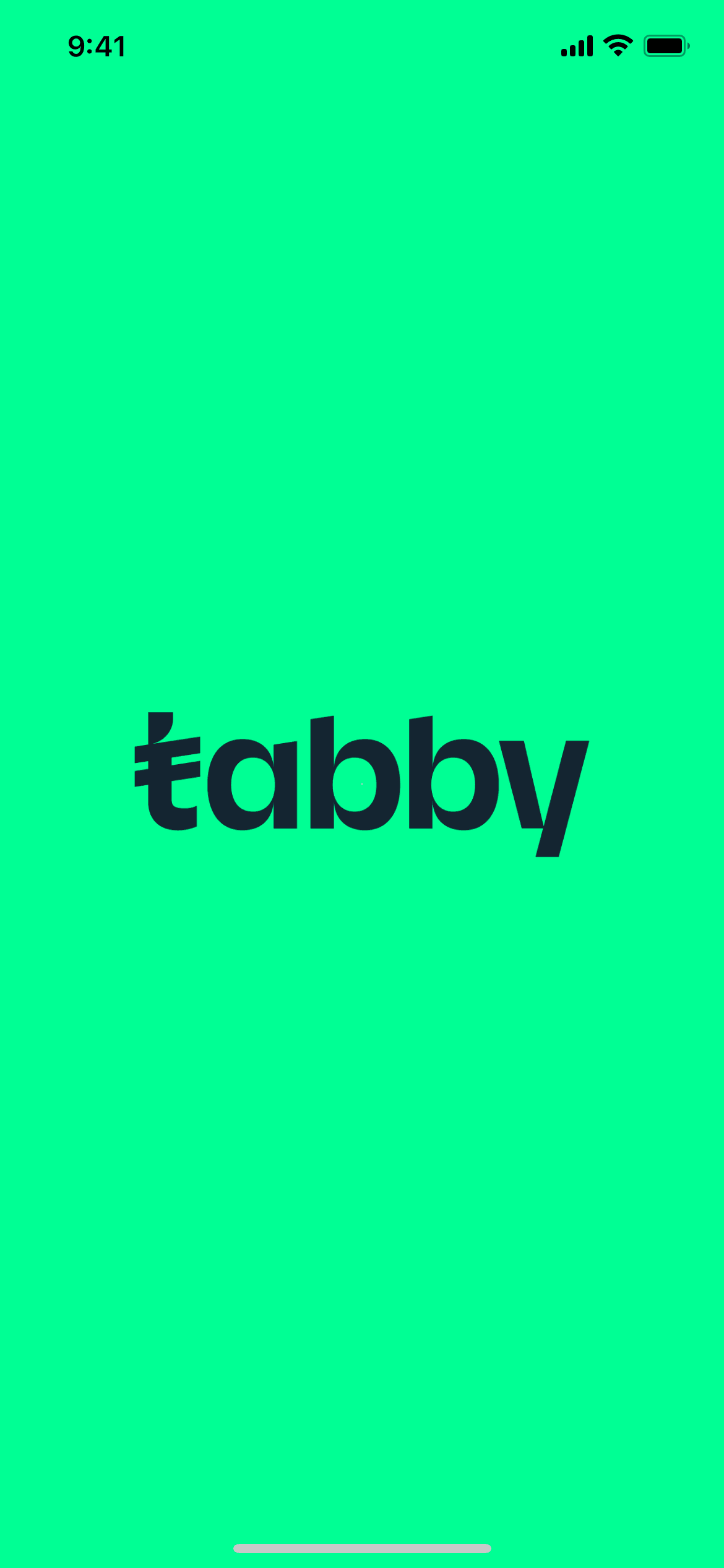Tabby iOS Finance interface screenshot 1