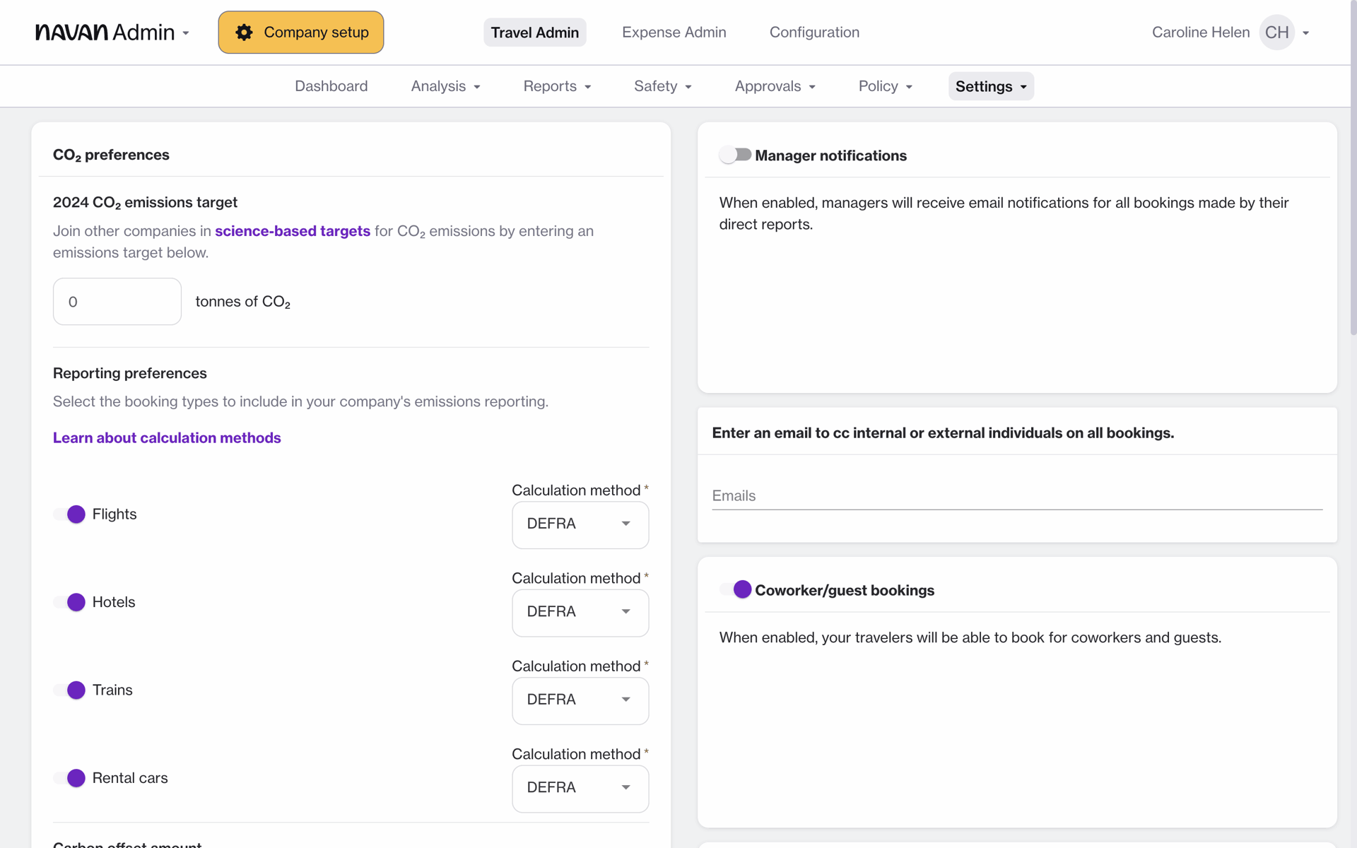 Navan Web Business interface screenshot 12
