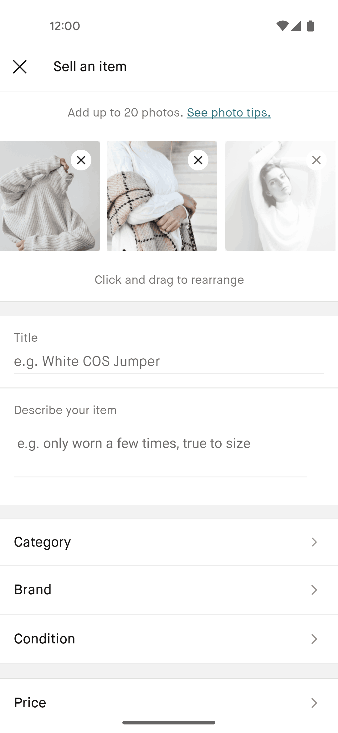 Vinted Android Shopping interface screenshot 15