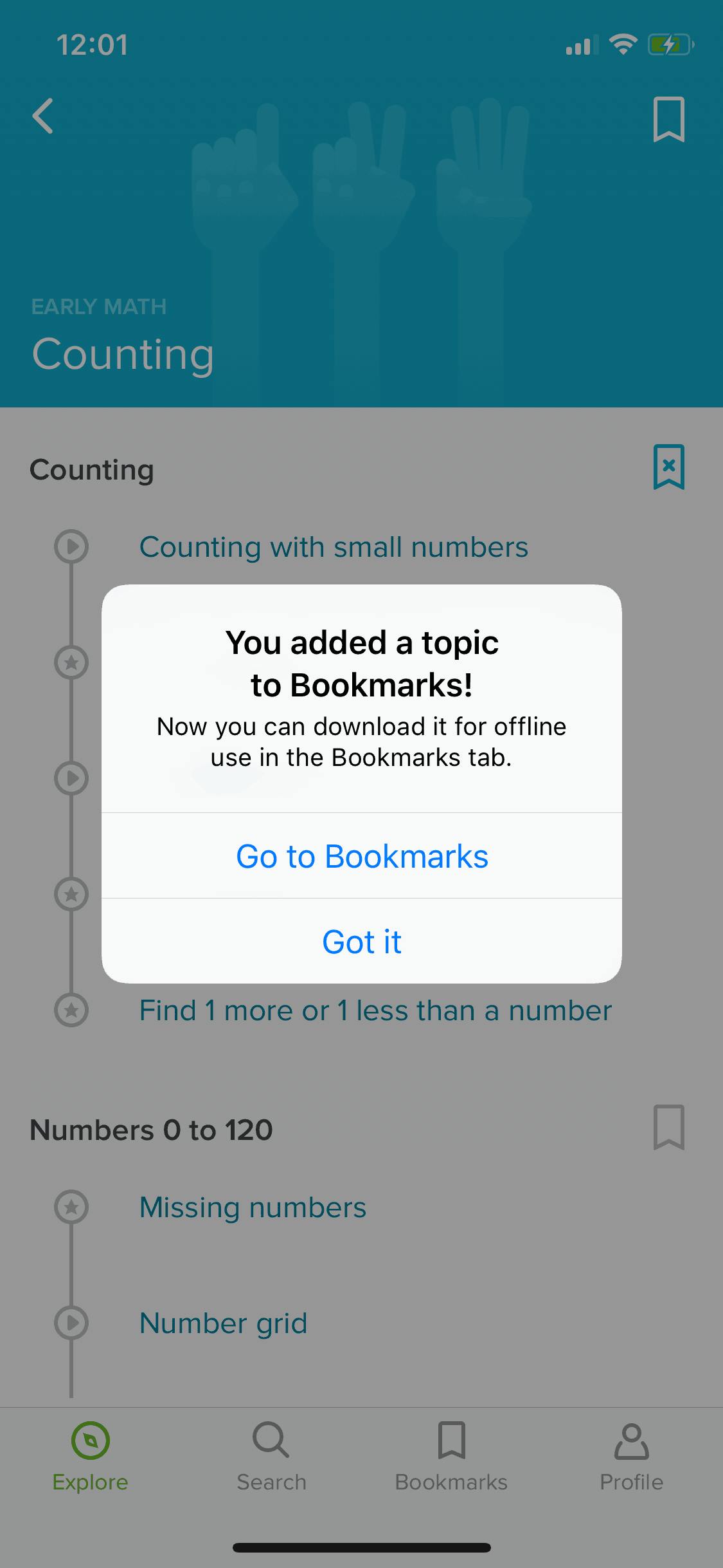Khan Academy iOS Education interface screenshot 11