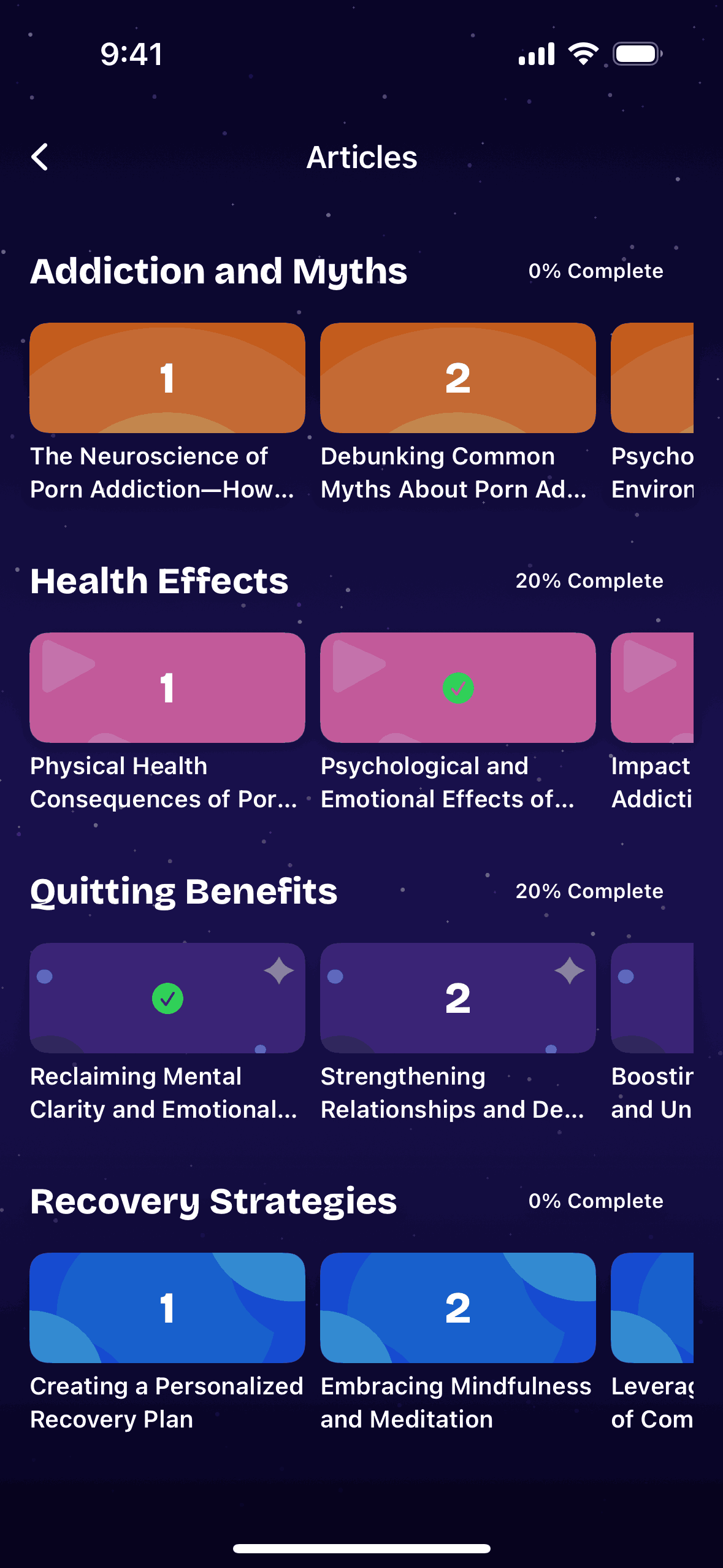 QUITTR iOS Health & Fitness interface screenshot 3