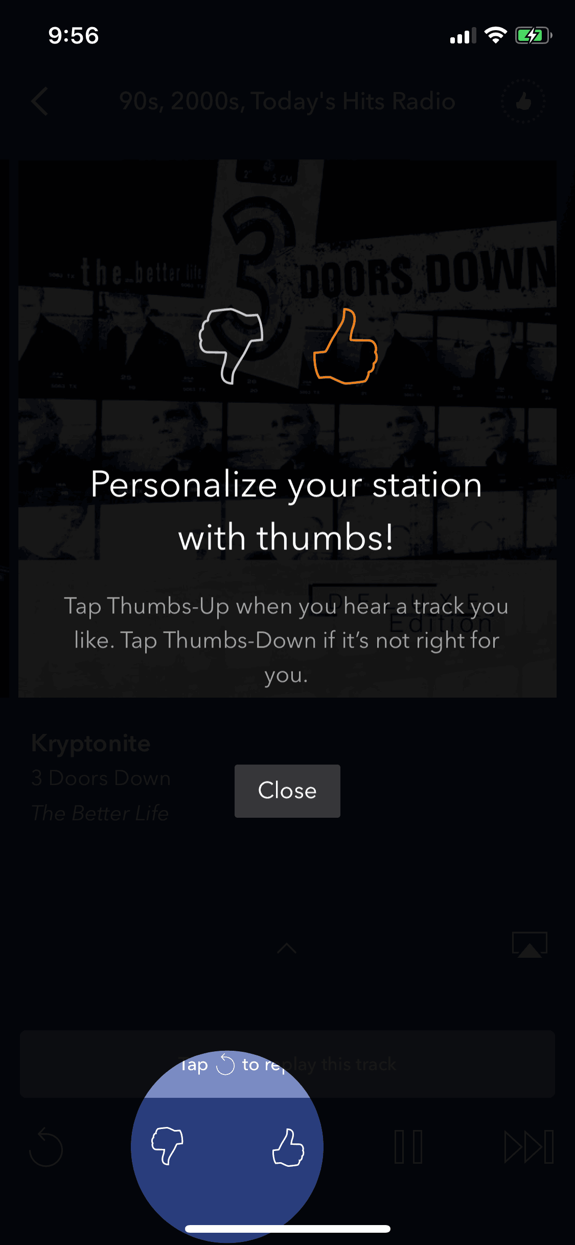 Pandora iOS Music & Audio interface screenshot 15