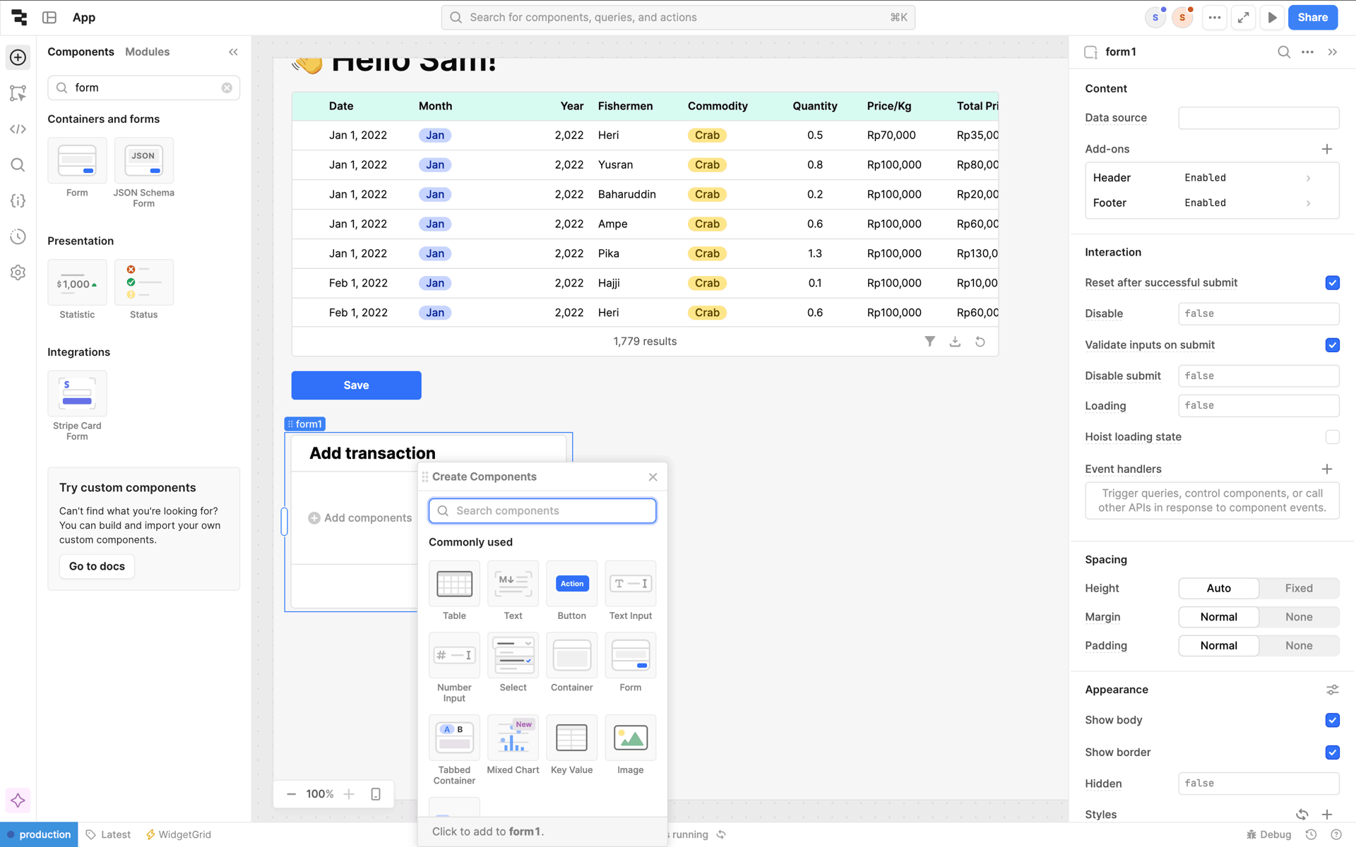 Retool Web Developer Tools interface screenshot 16