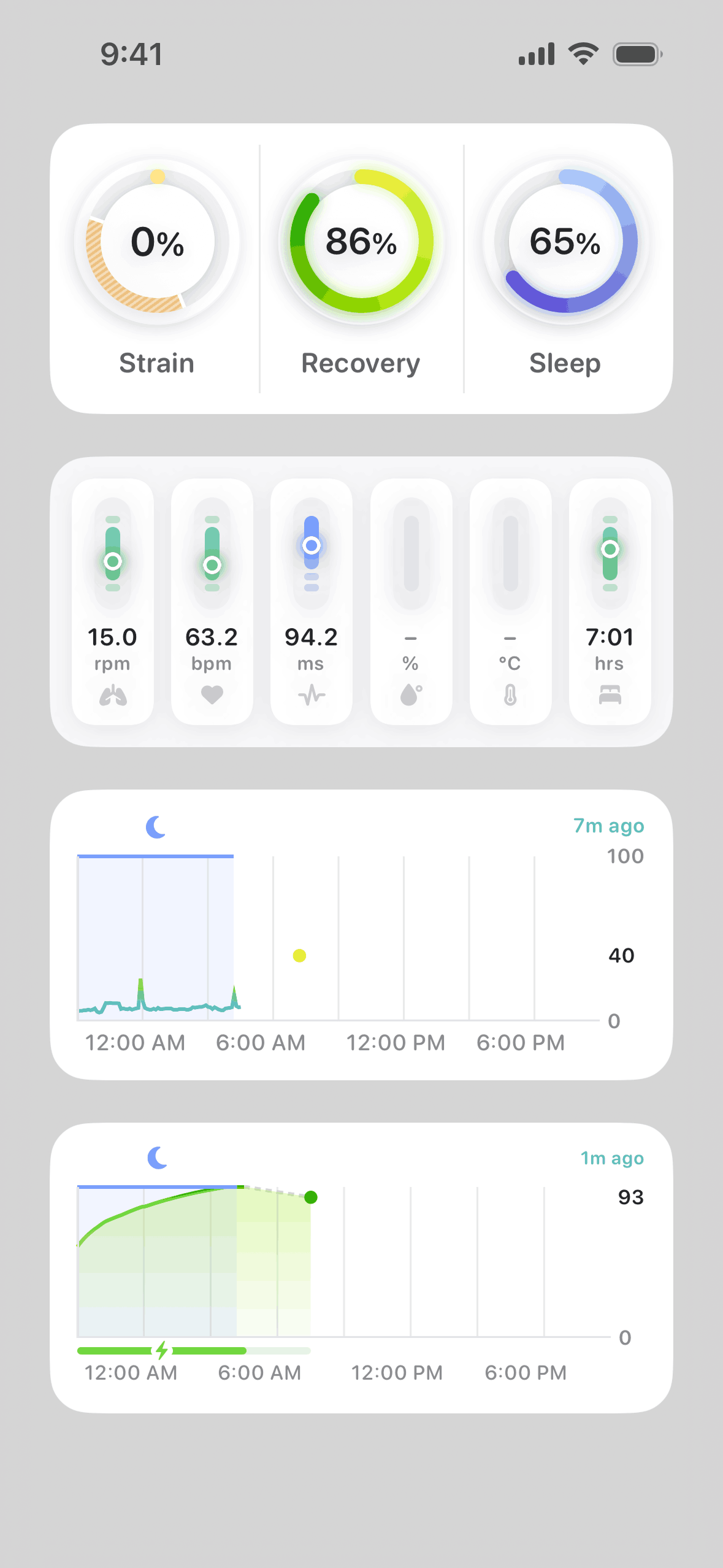 Bevel iOS Health & Fitness interface screenshot 3
