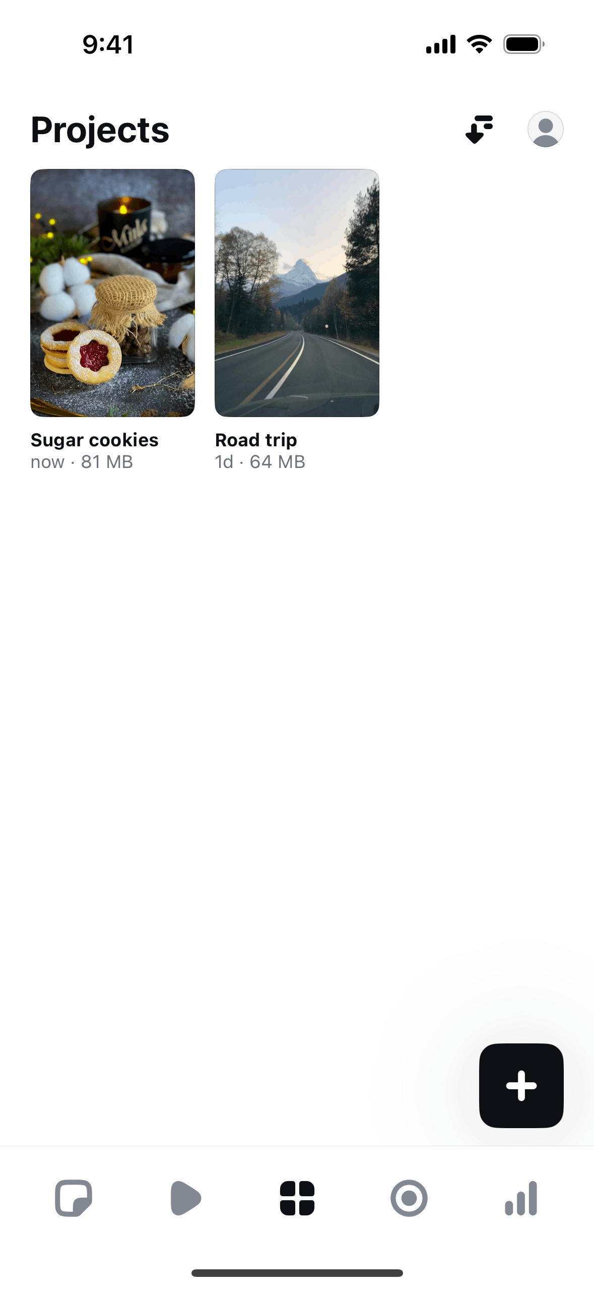 Edits iOS Photo & Video interface screenshot 2