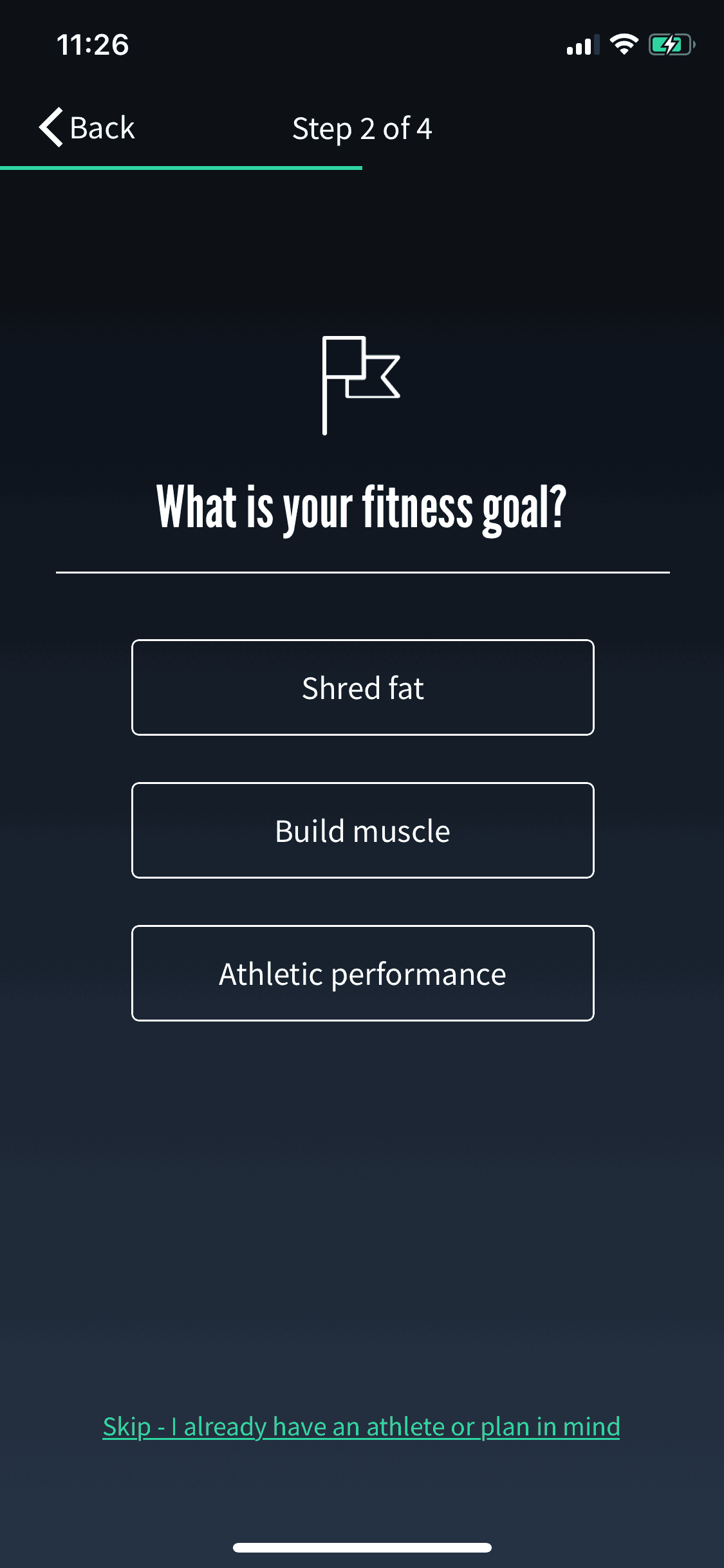 Fitplan iOS Health & Fitness interface screenshot 6