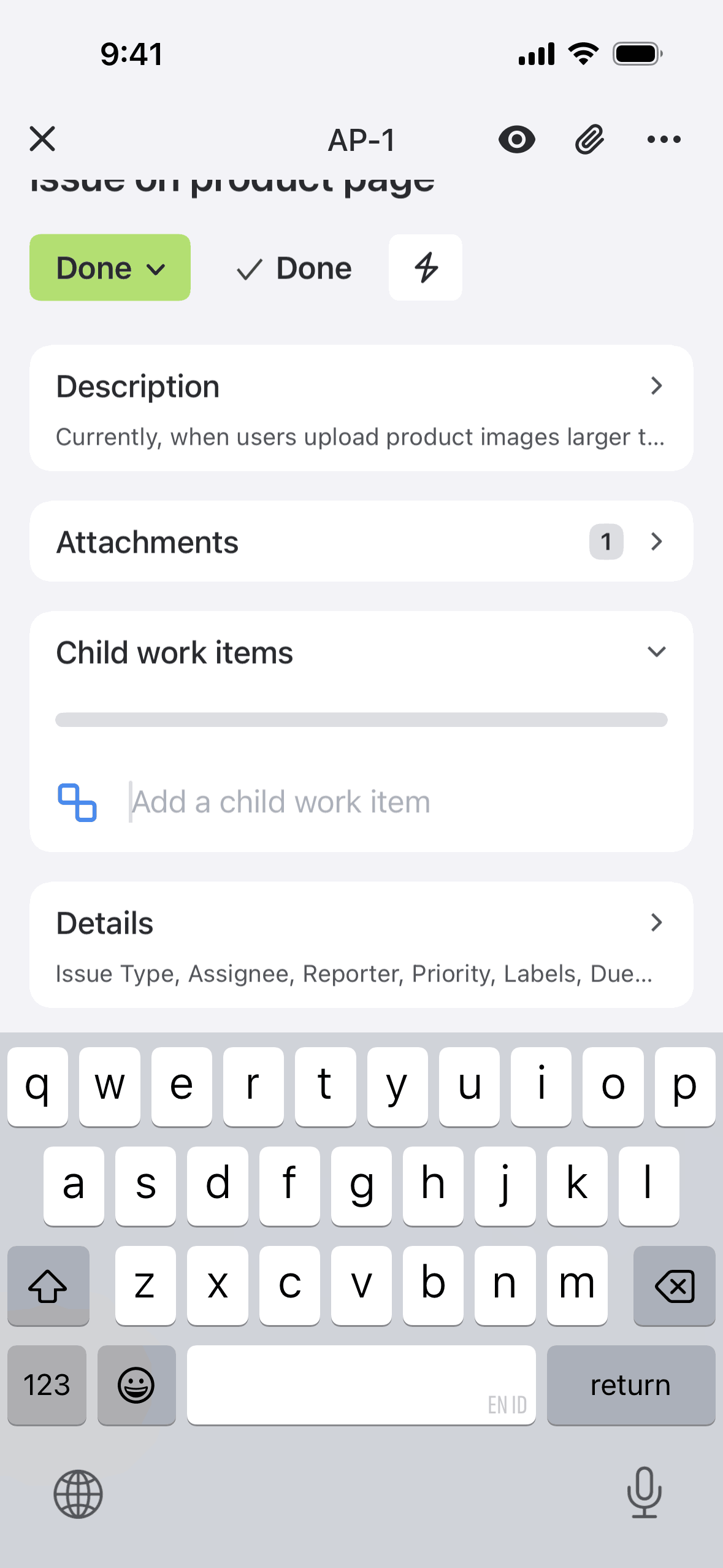 Jira Cloud iOS Business interface screenshot 19