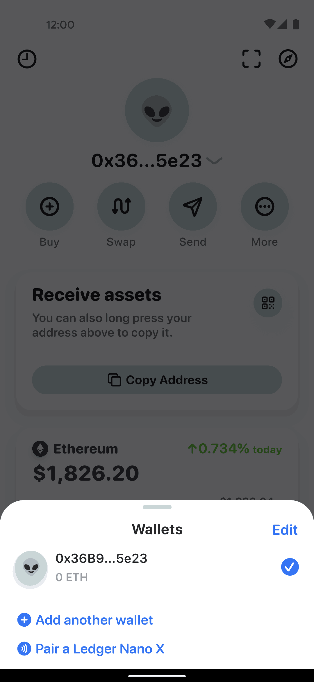 Rainbow Android Finance interface screenshot 8