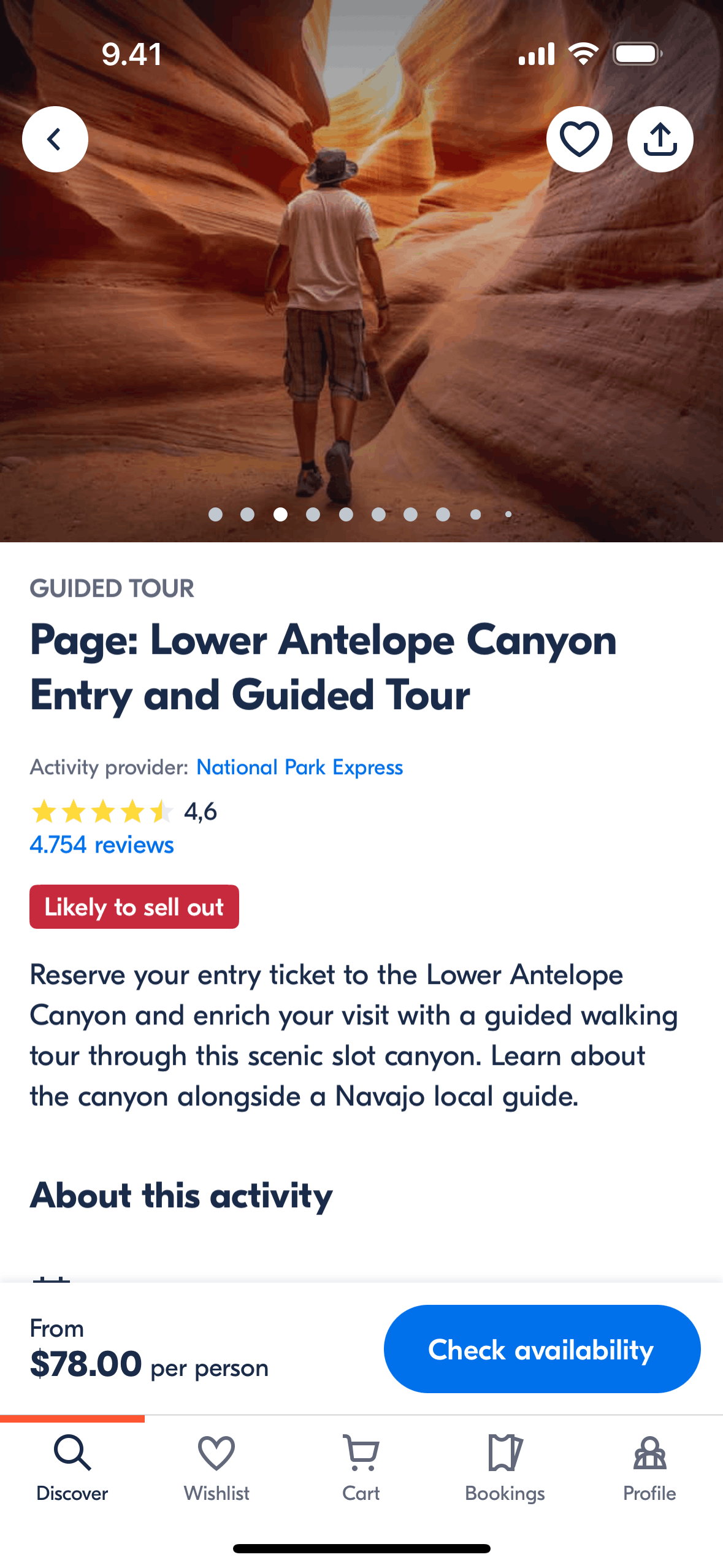 GetYourGuide iOS Travel & Transportation interface screenshot 2