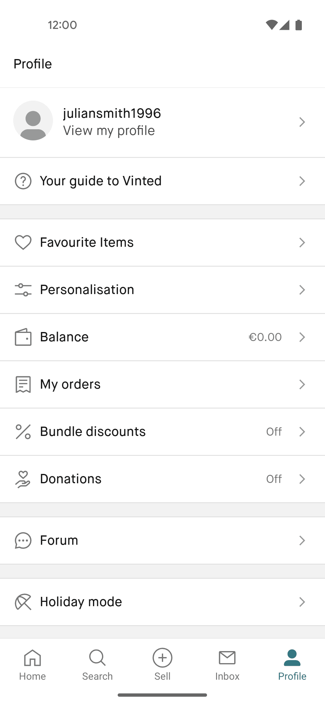 Vinted Android Shopping interface screenshot 5
