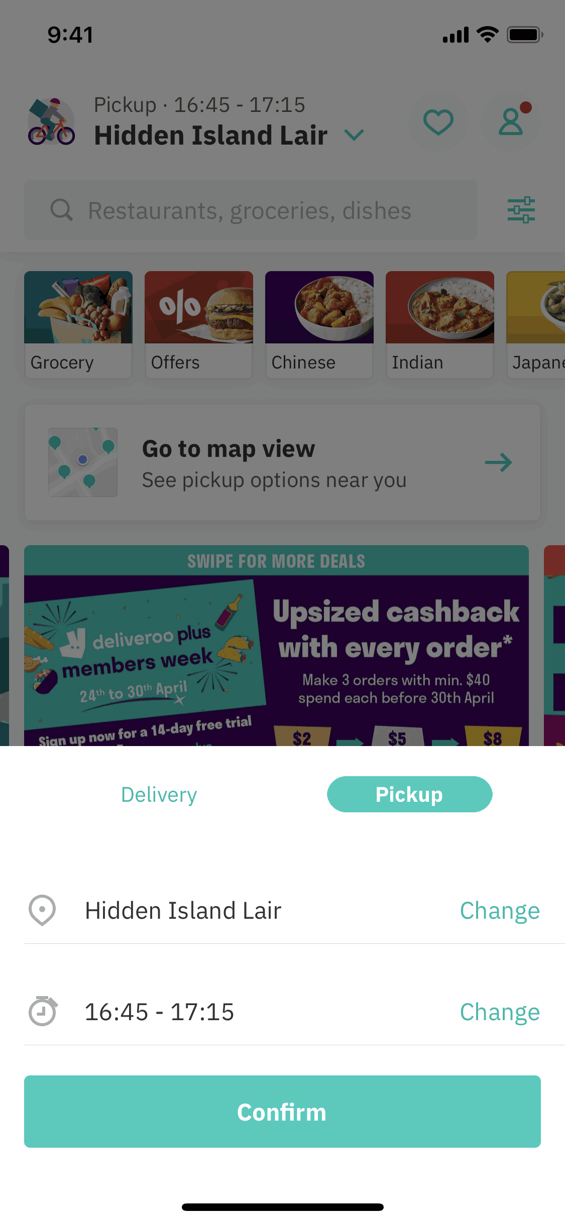 Deliveroo iOS Food & Drink interface screenshot 14