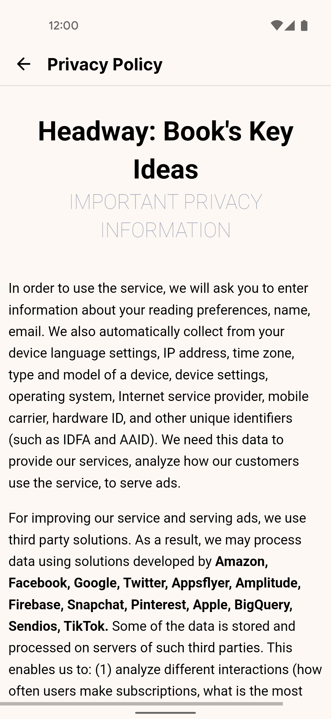 Headway Android Education interface screenshot 17