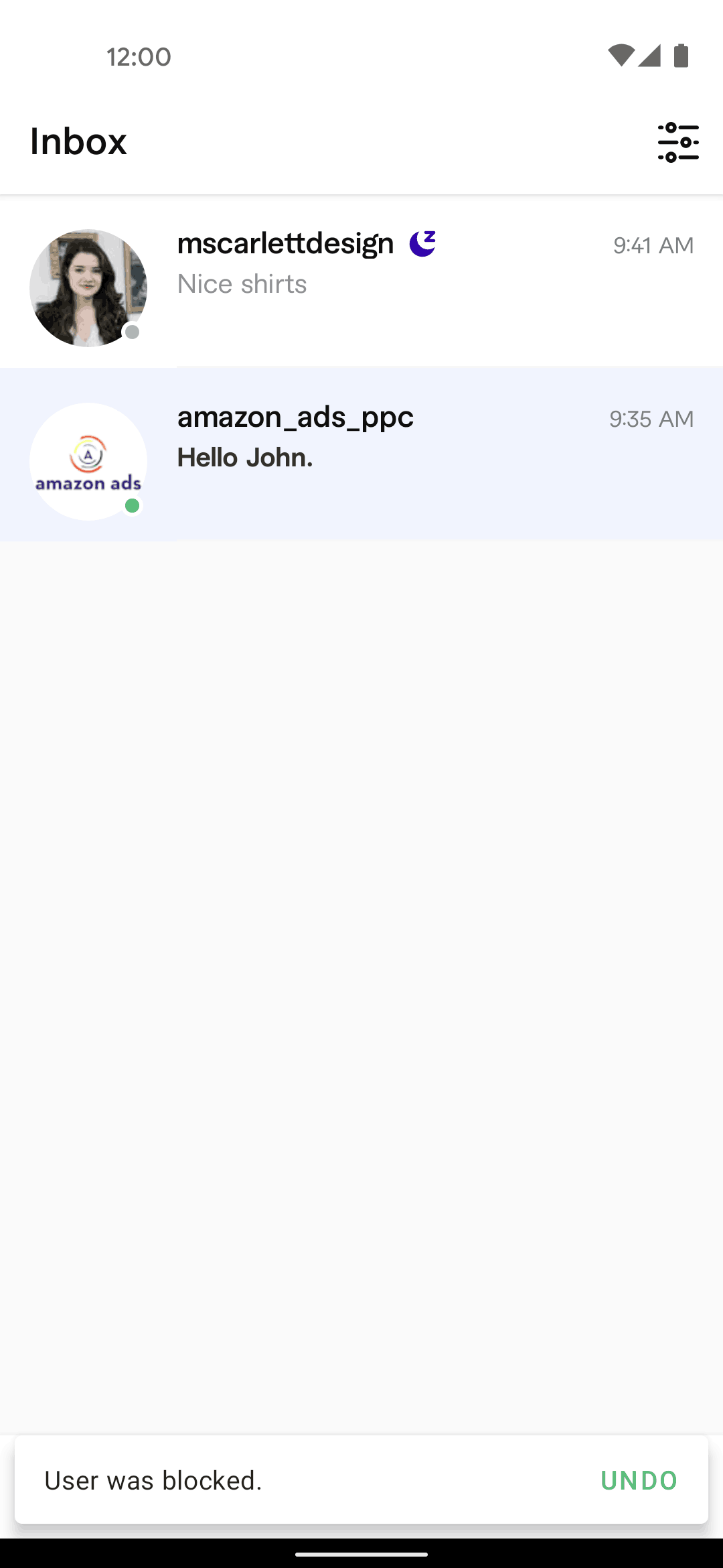 Fiverr Android Business interface screenshot 9