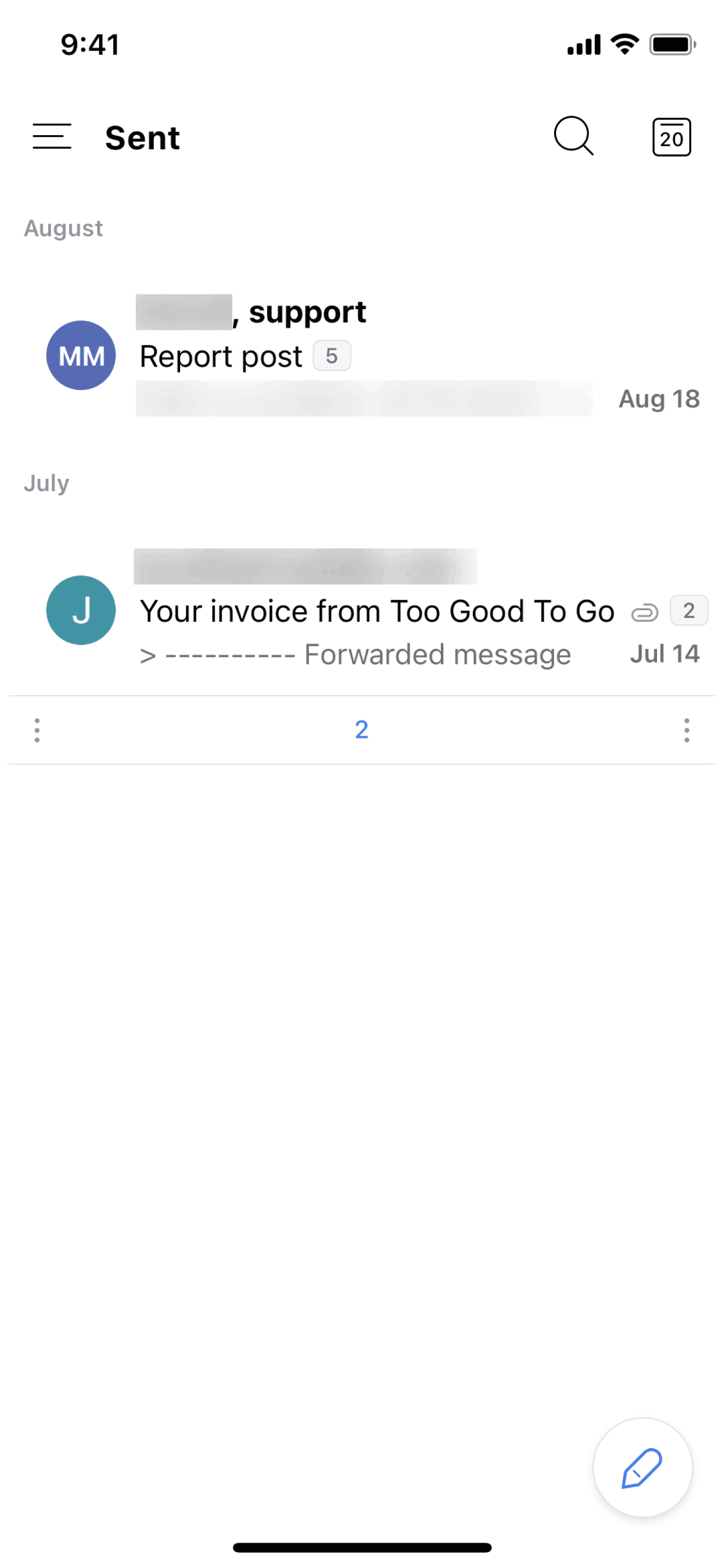 Spark Mail iOS AI interface screenshot 19