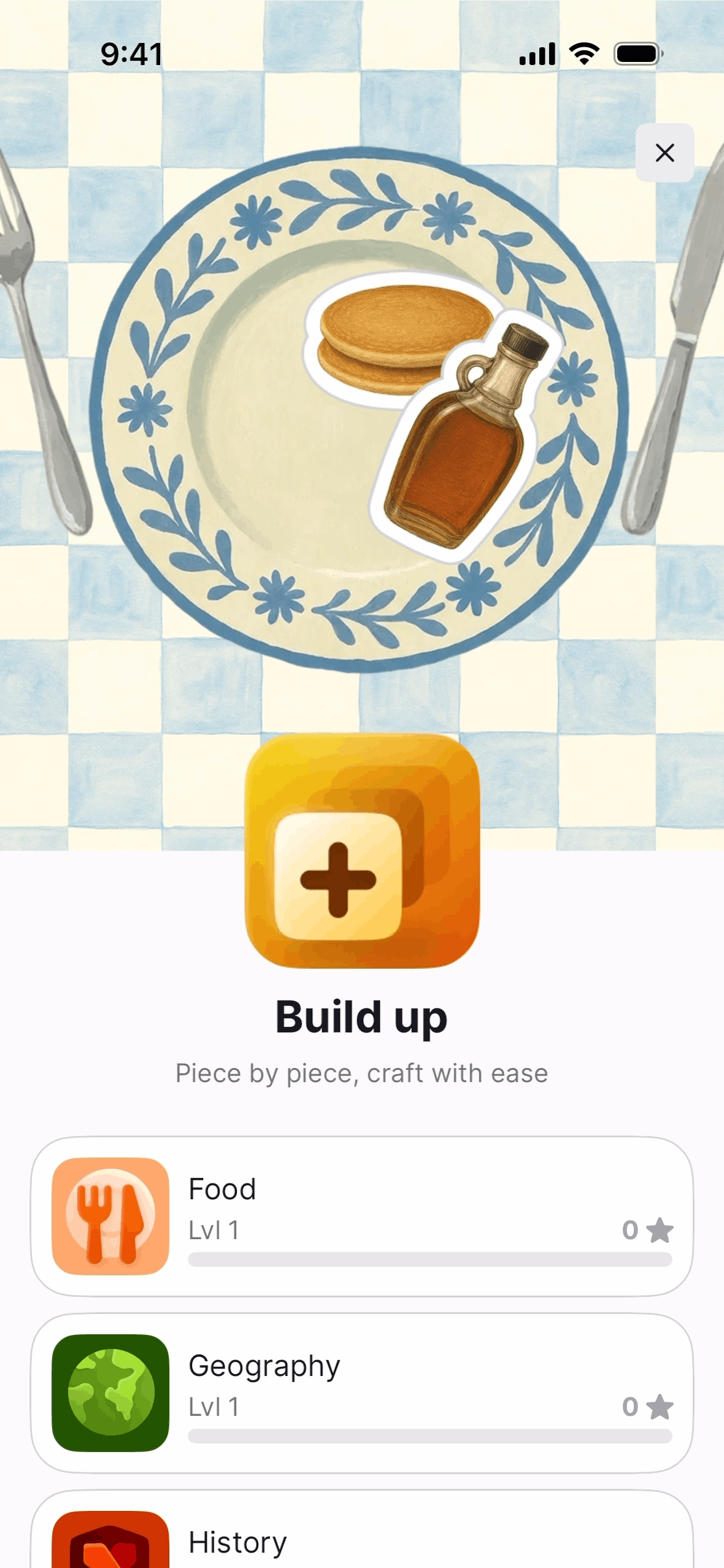 Nibble iOS quiz interface screenshot 17