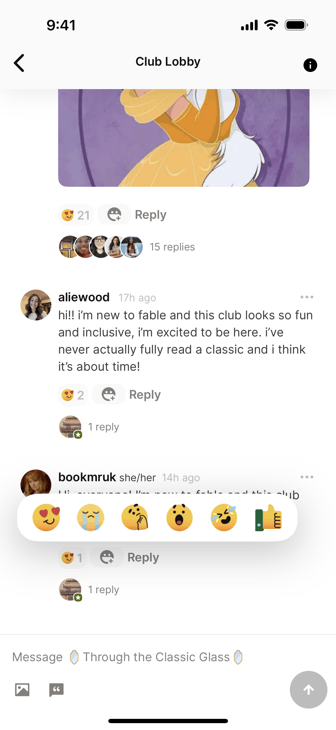 Fable iOS Social Networking interface screenshot 16