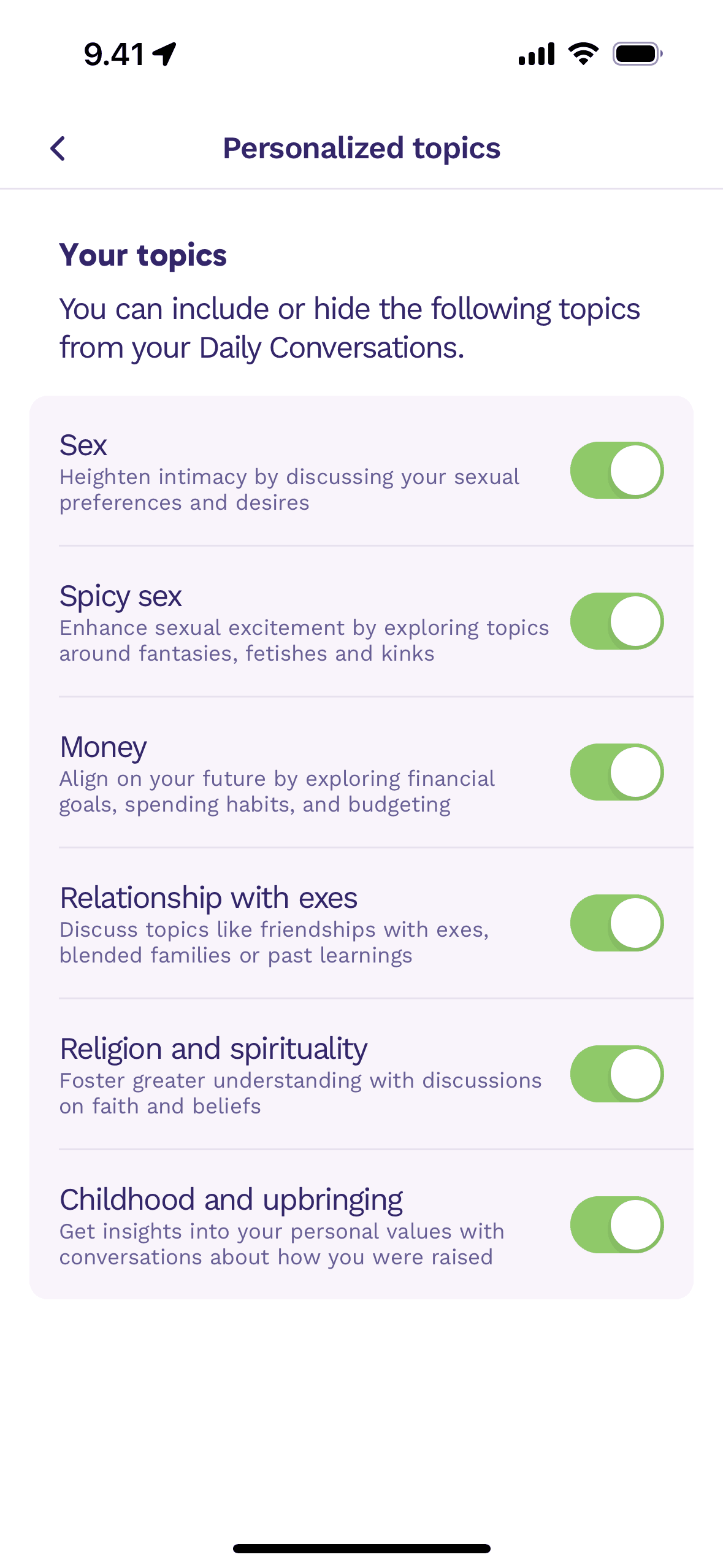 Paired iOS Health & Fitness interface screenshot 16