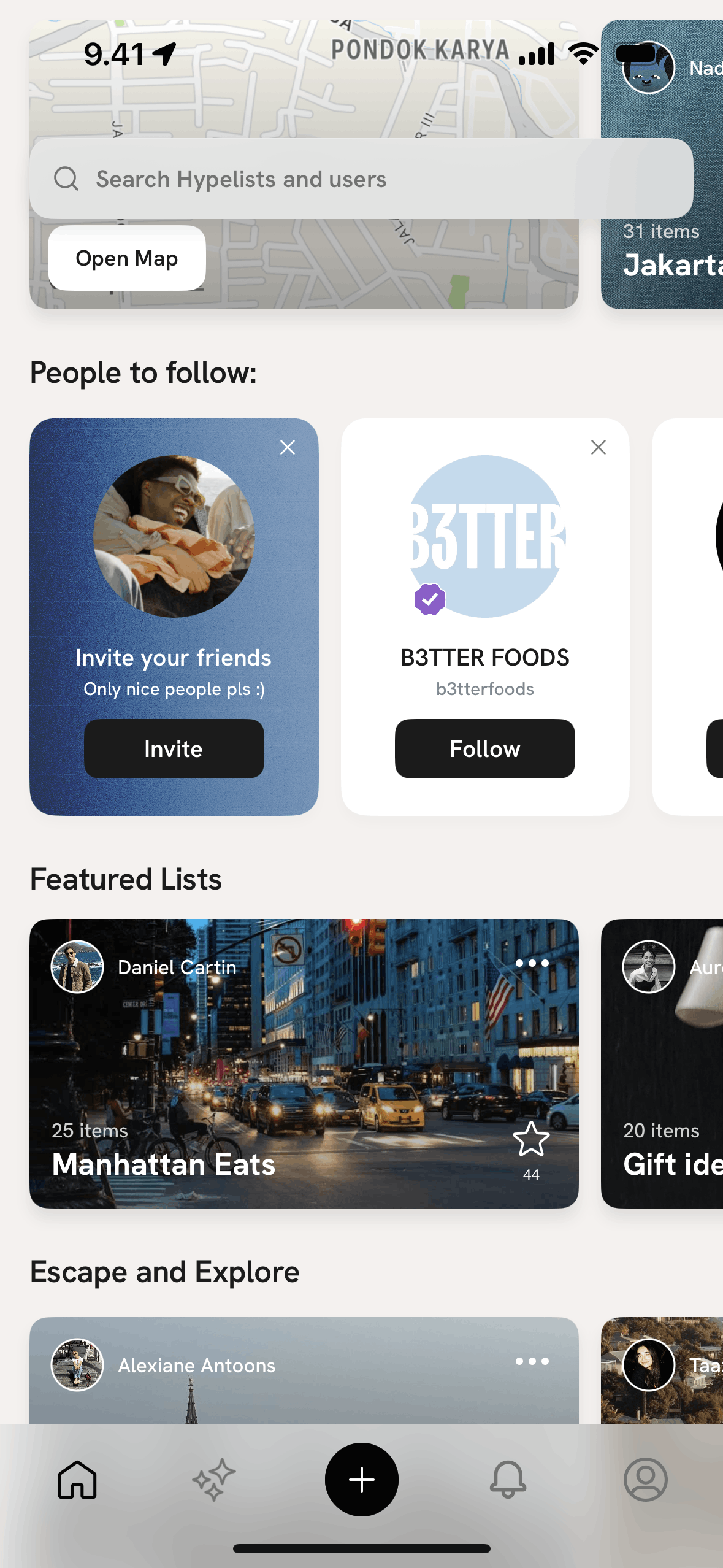 Hypelist iOS Social Networking interface screenshot 5