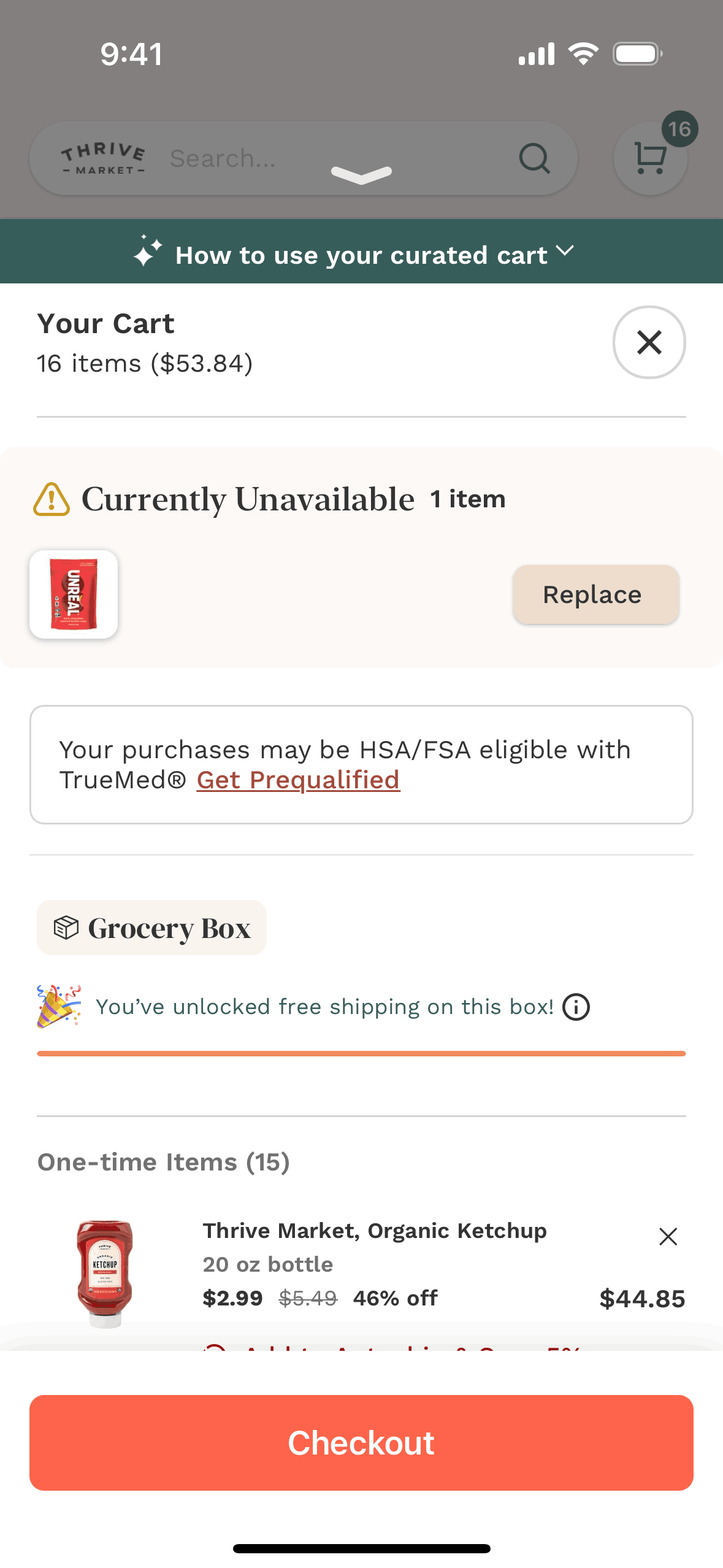 Thrive Market iOS Shopping interface screenshot 9