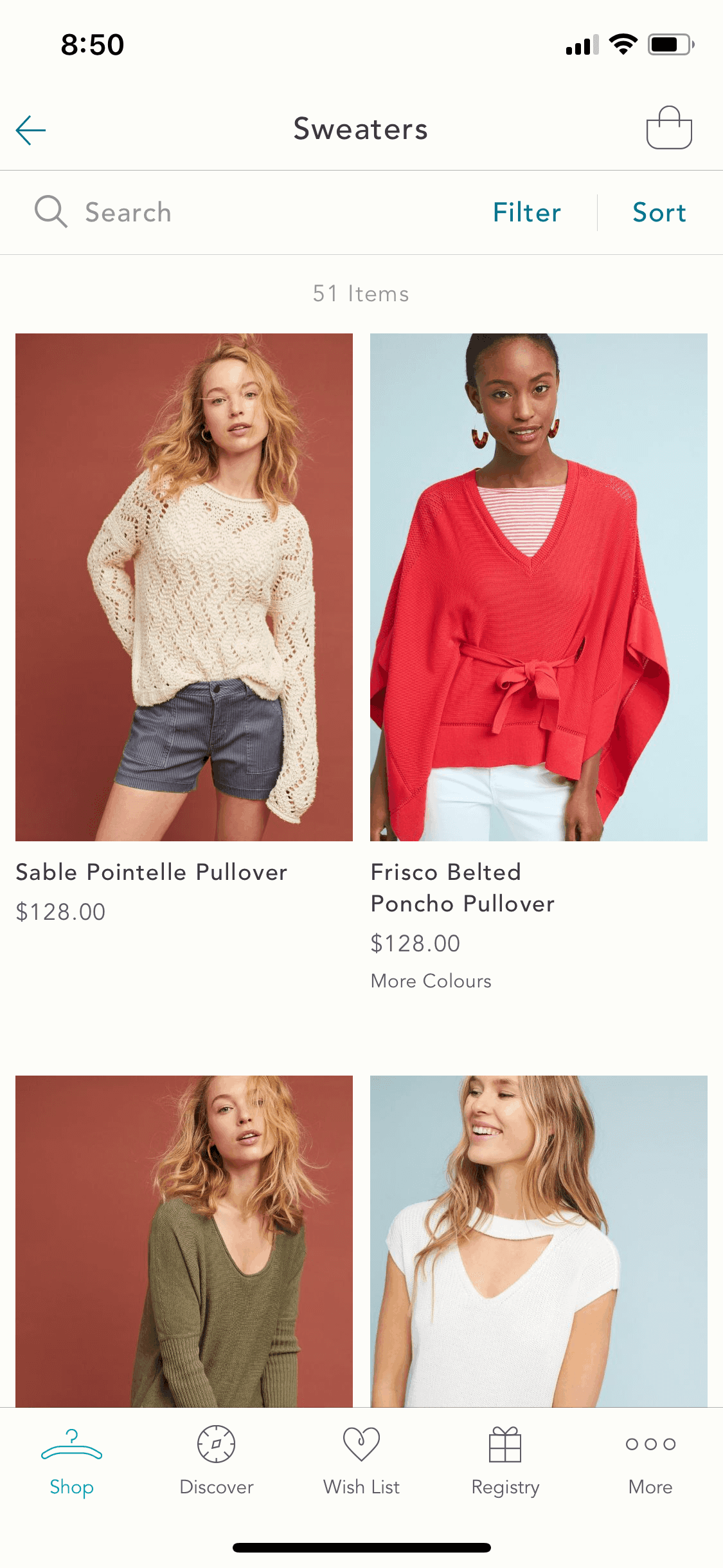 Anthropologie iOS Shopping interface screenshot 15