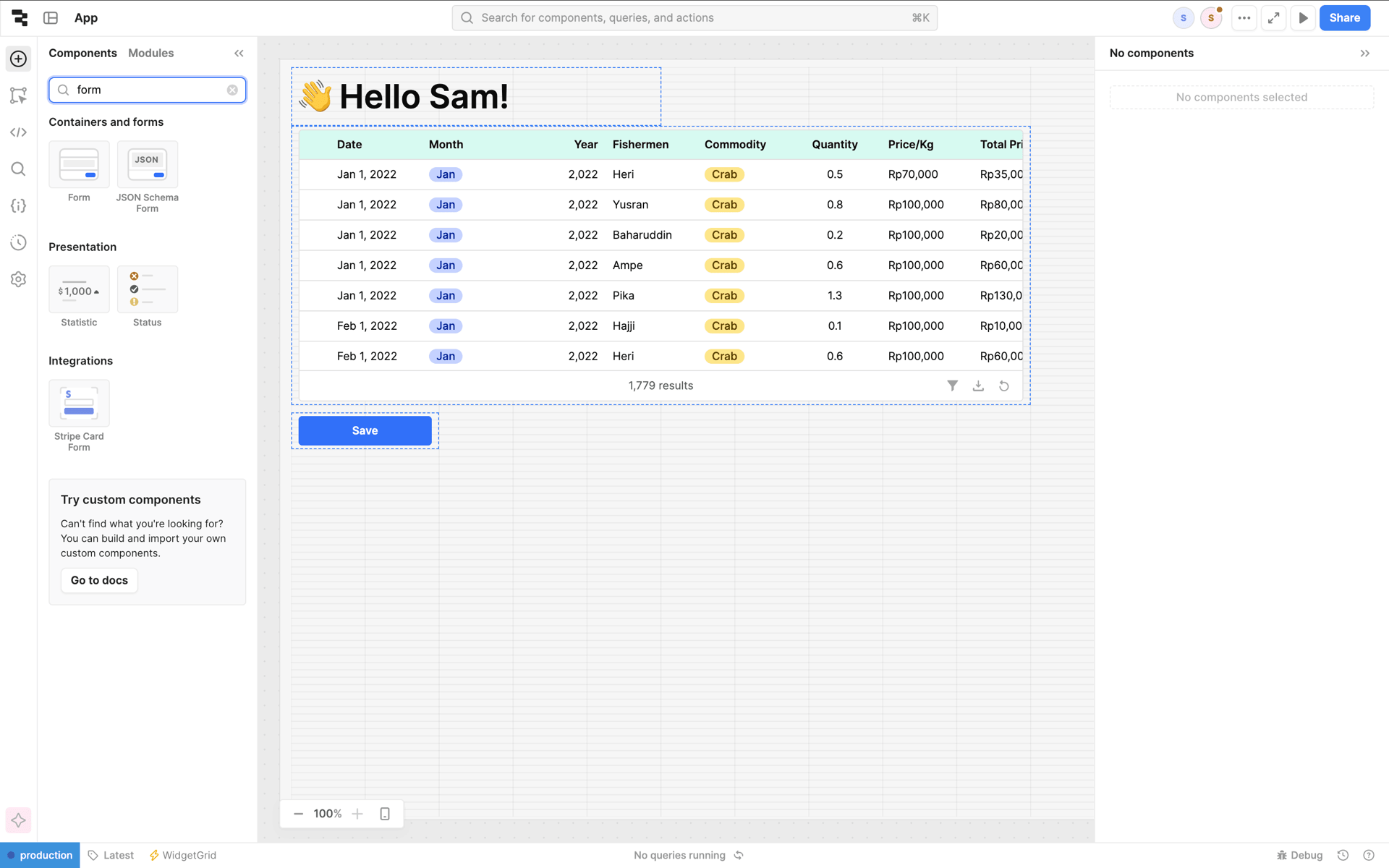 Retool Web Developer Tools interface screenshot 15
