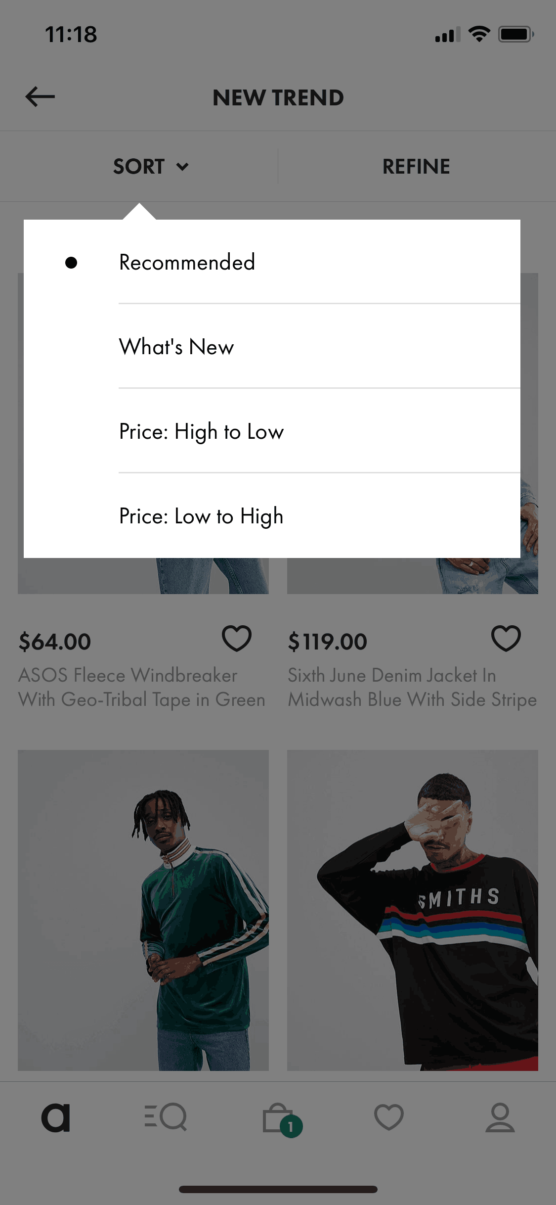 ASOS iOS Shopping interface screenshot 10