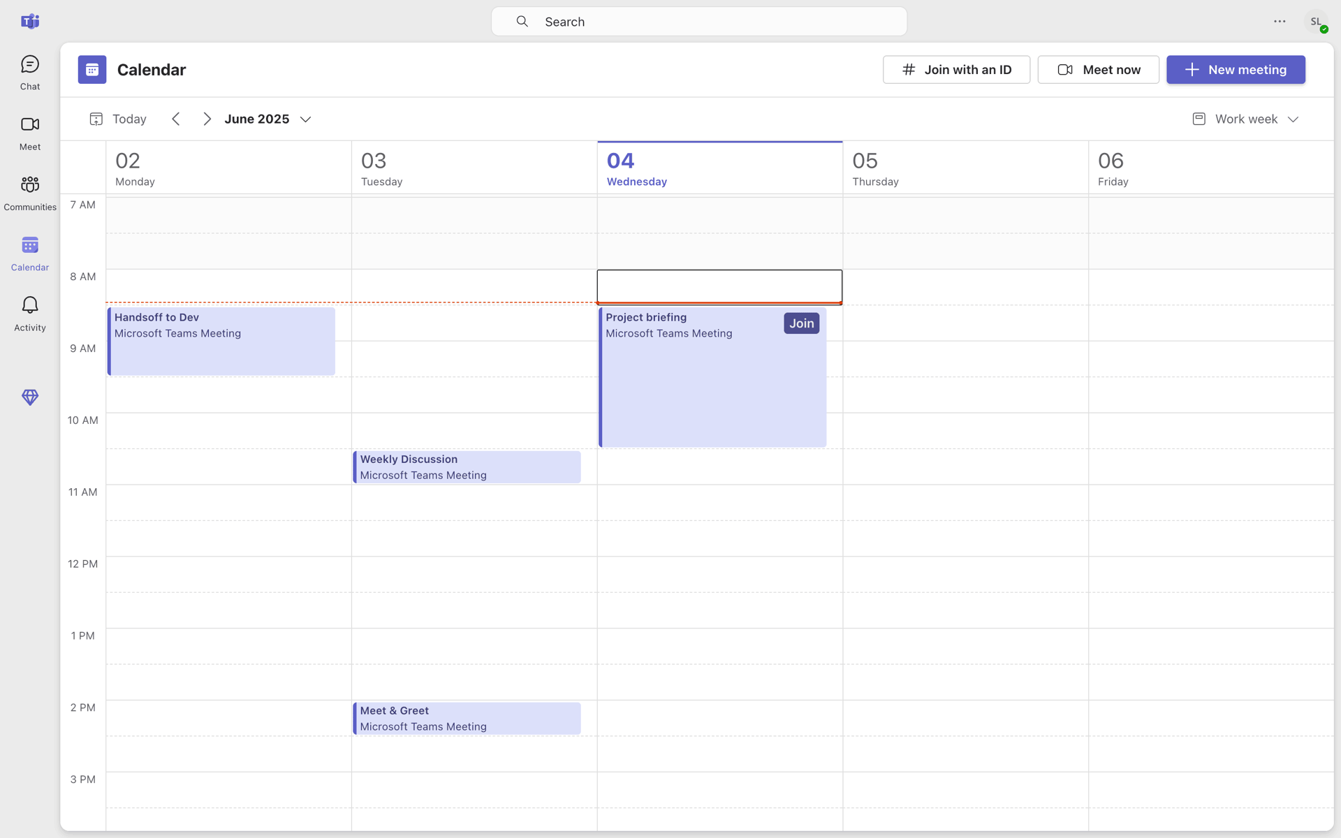 Microsoft Teams Web Business interface screenshot 1