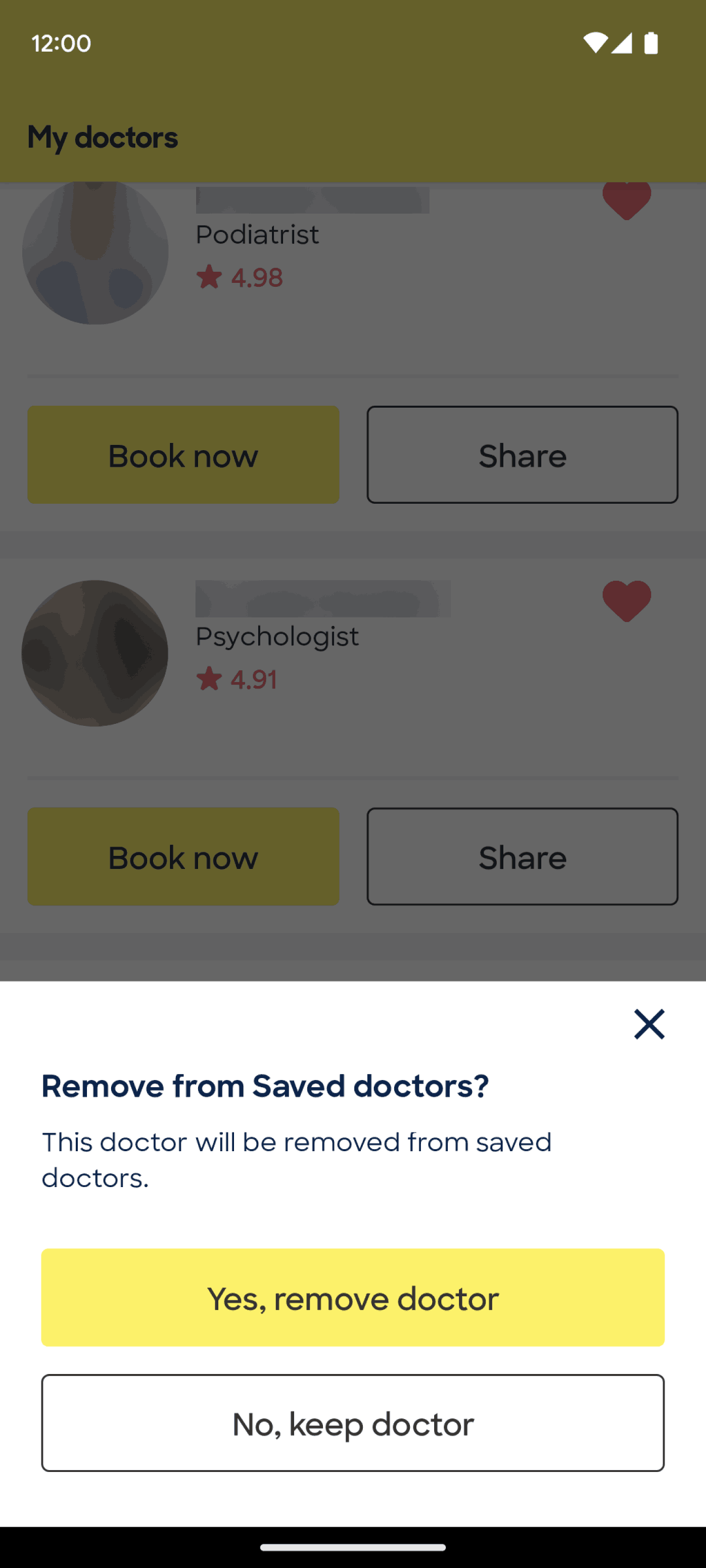 Zocdoc Android Medical interface screenshot 6