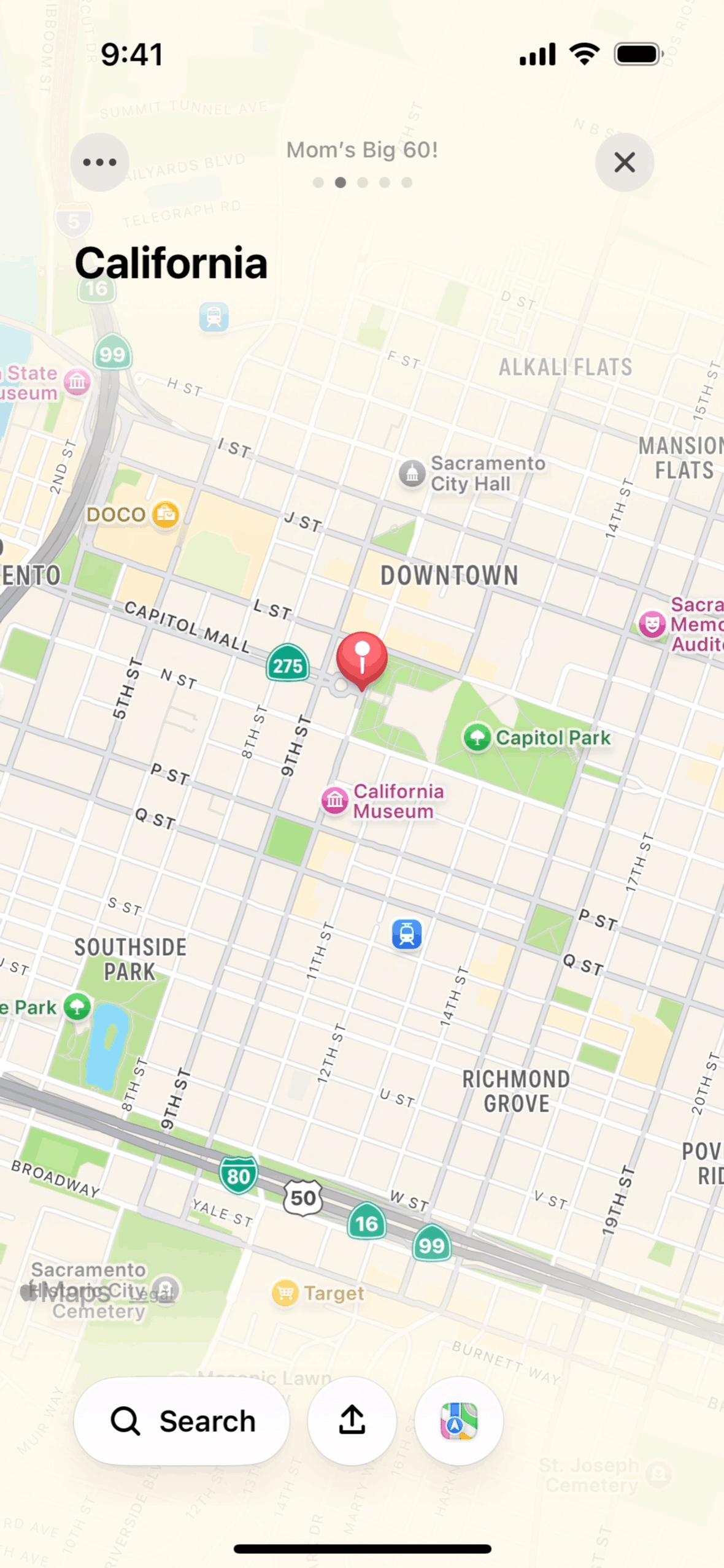 Canopi iOS Collaboration interface screenshot 1