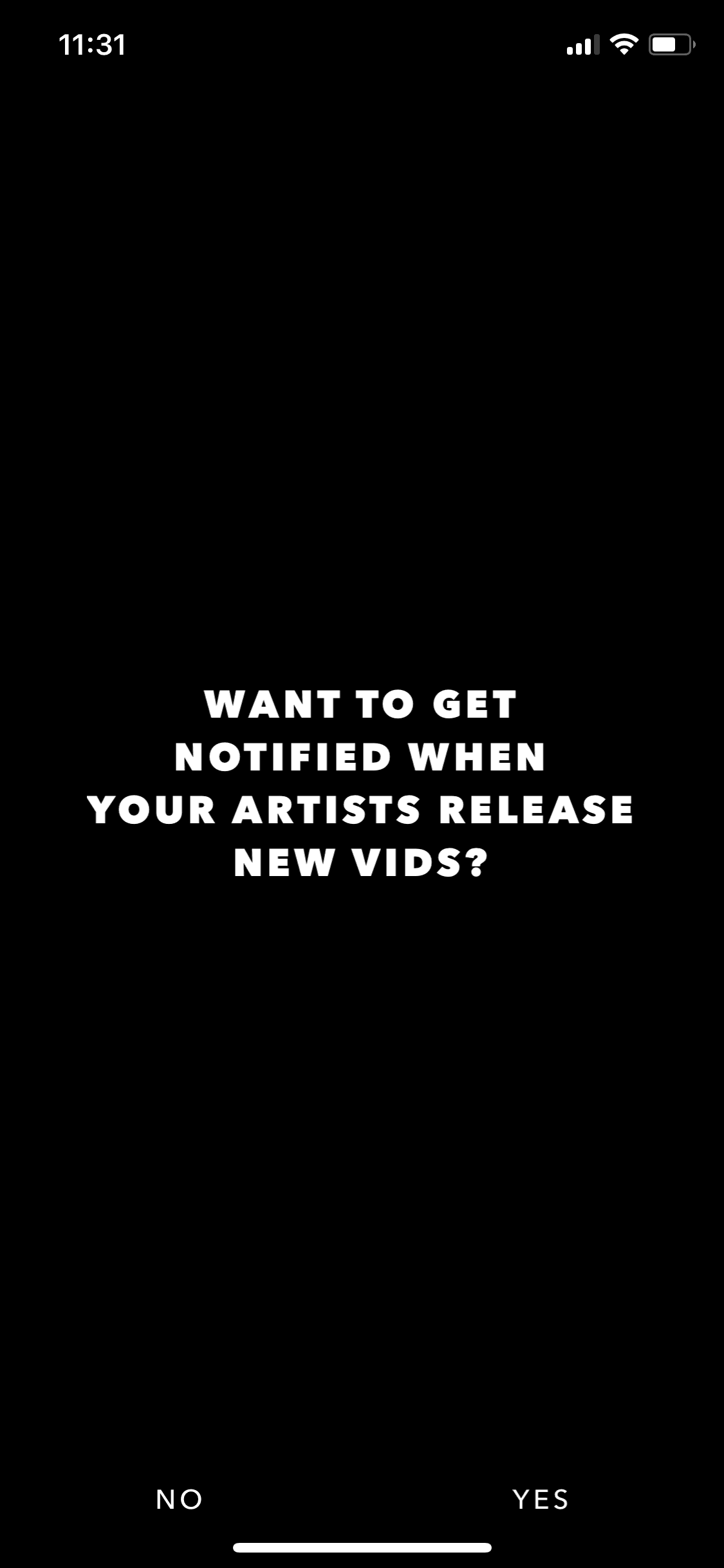 Vevo iOS Music & Audio interface screenshot 4