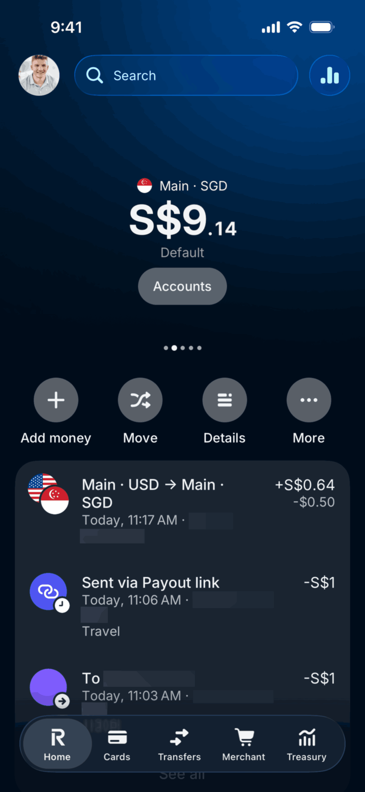 Revolut Business iOS Business interface screenshot 1