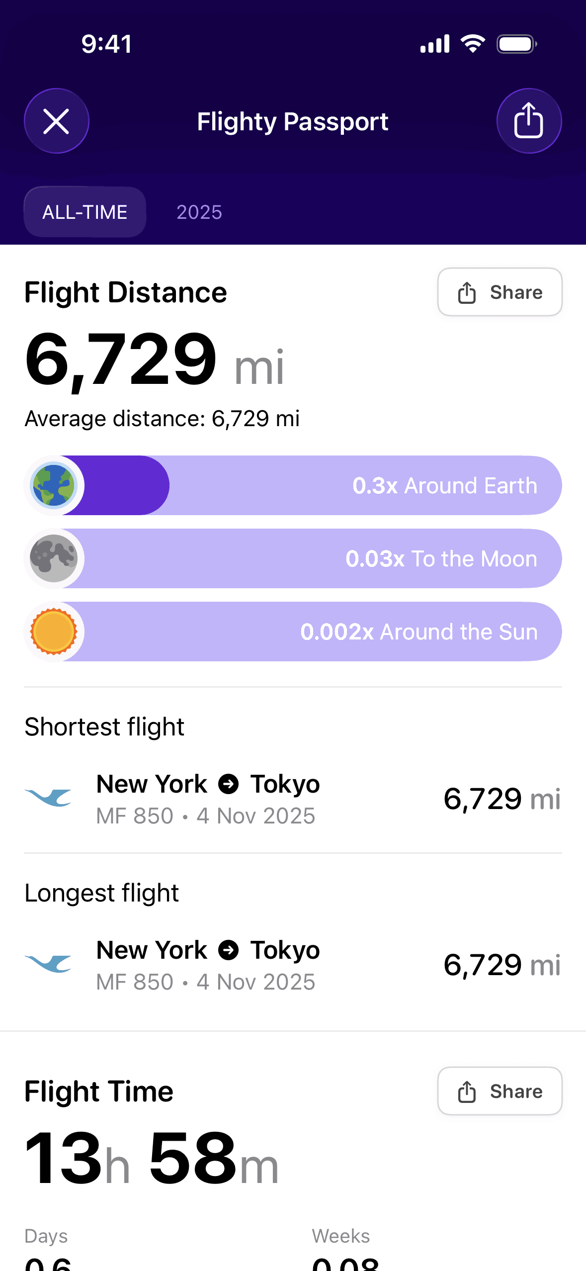 Flighty iOS Travel & Transportation interface screenshot 4