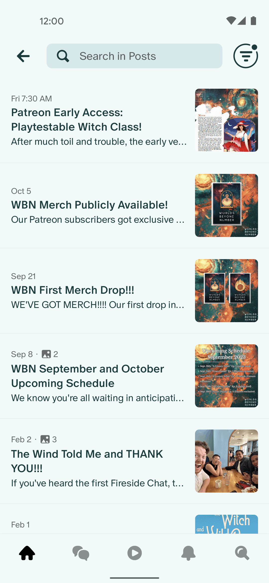 Patreon Android Social Networking interface screenshot 14