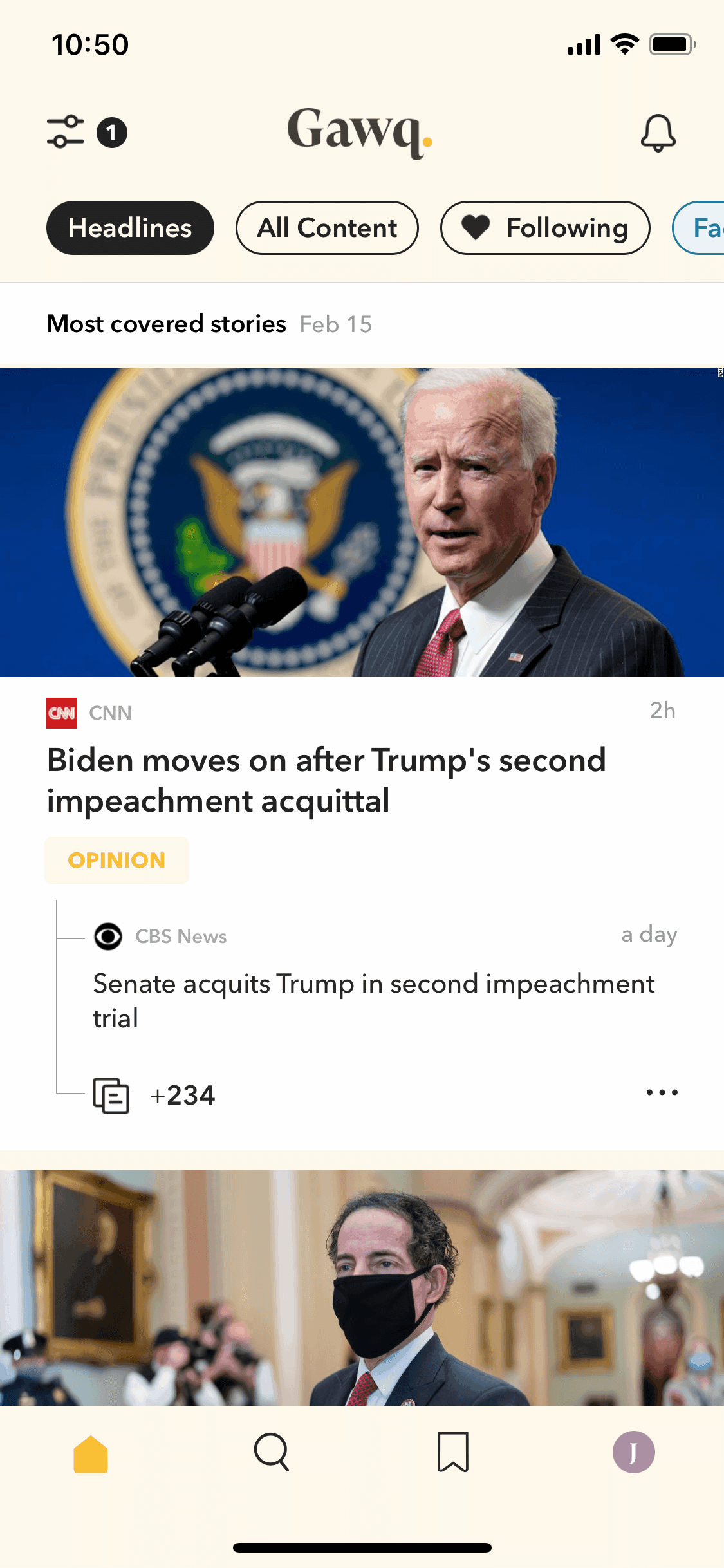 Gawq iOS News interface screenshot 17
