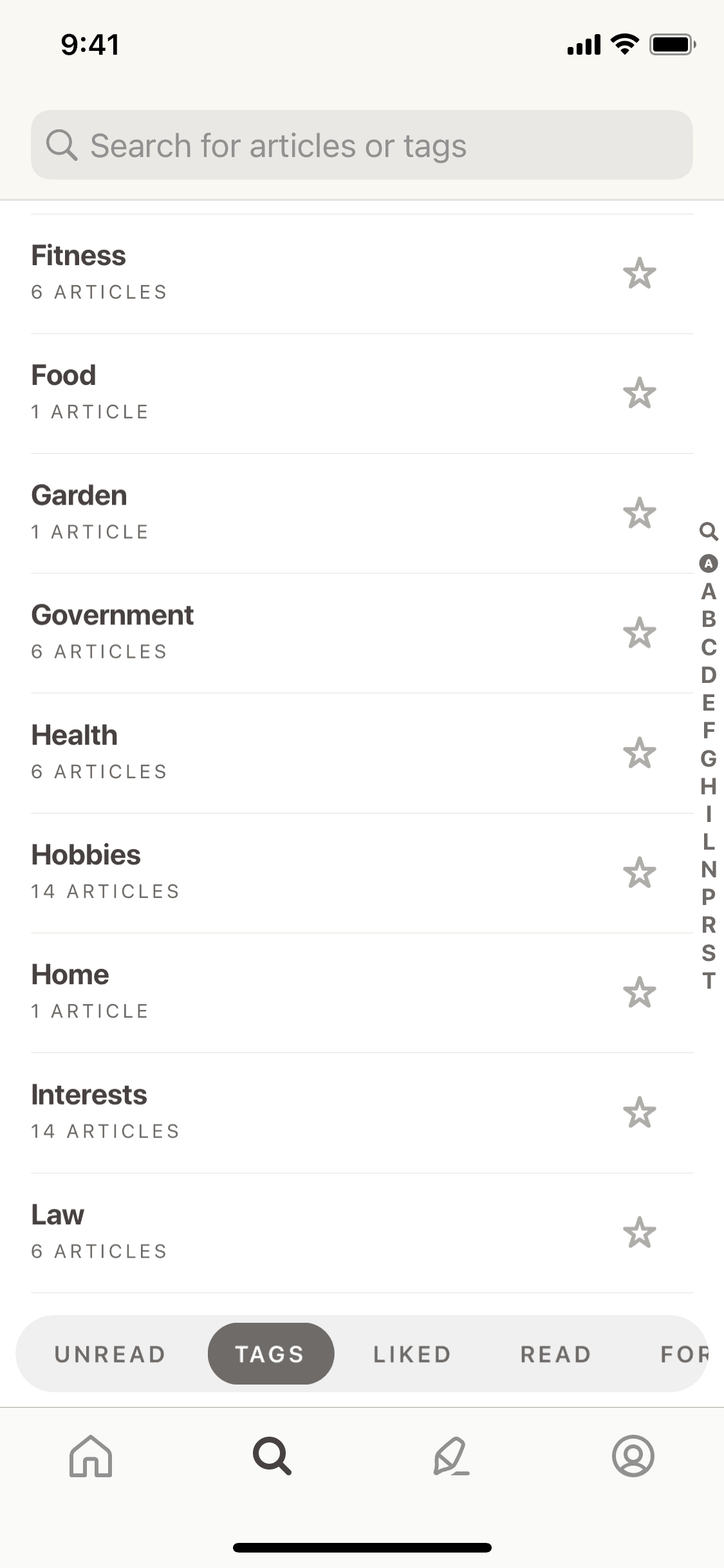 Alfread iOS Productivity interface screenshot 24