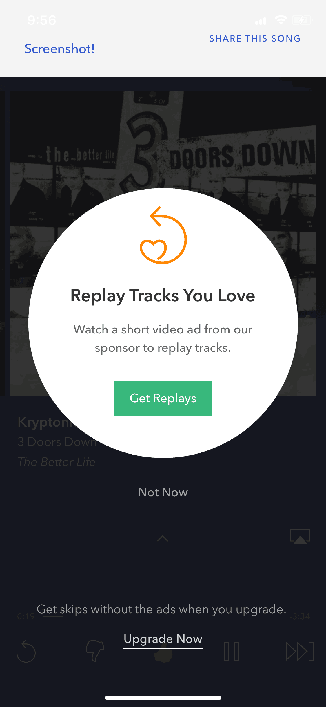 Pandora iOS Music & Audio interface screenshot 16