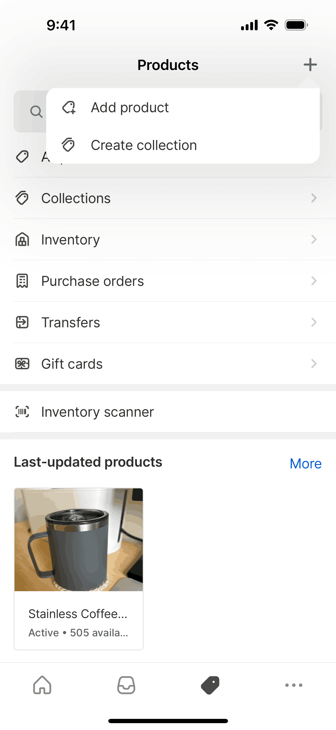 Shopify iOS Business interface screenshot 16