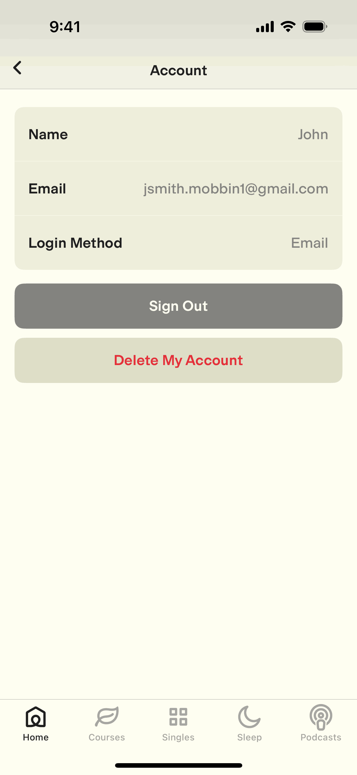 Ten Percent Happier iOS Health & Fitness interface screenshot 13