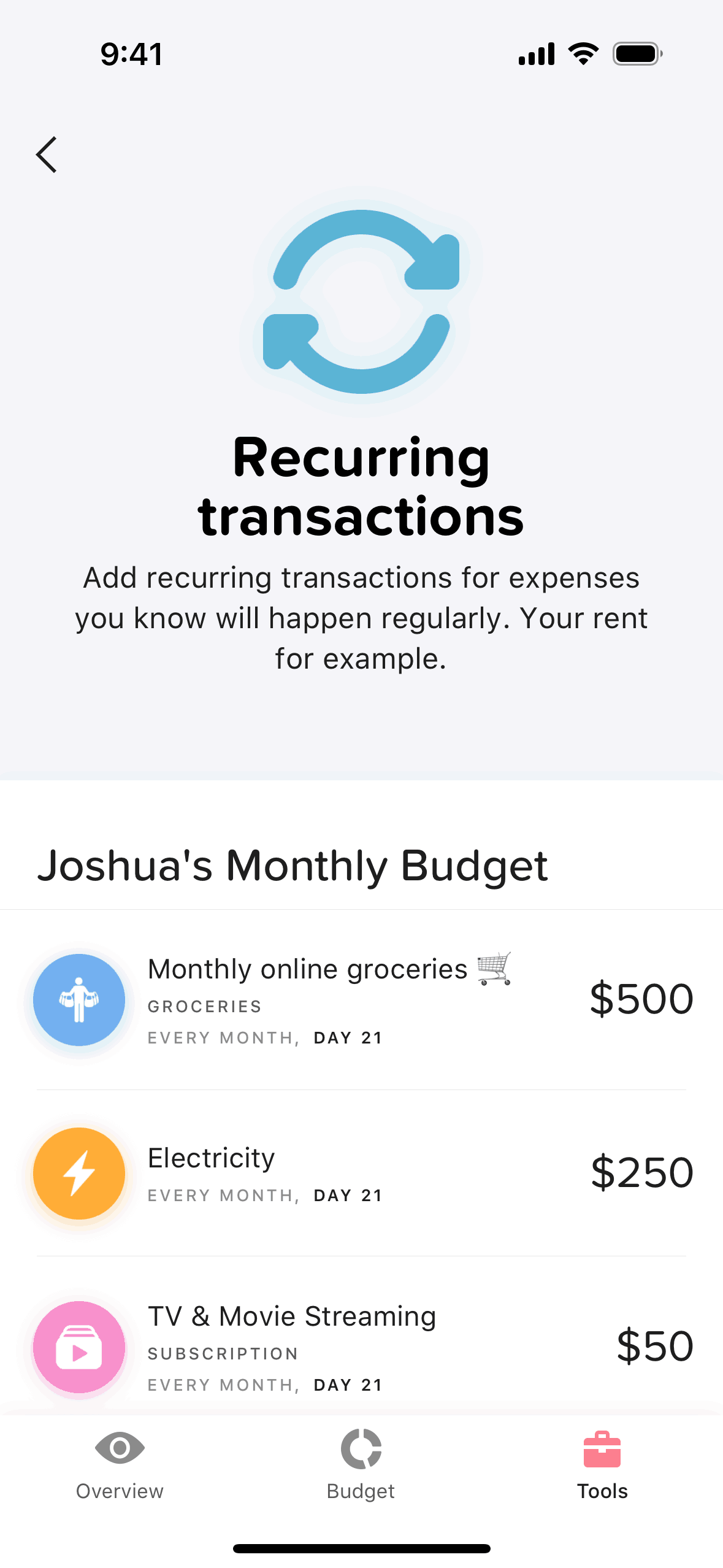 Buddy iOS Finance interface screenshot 18