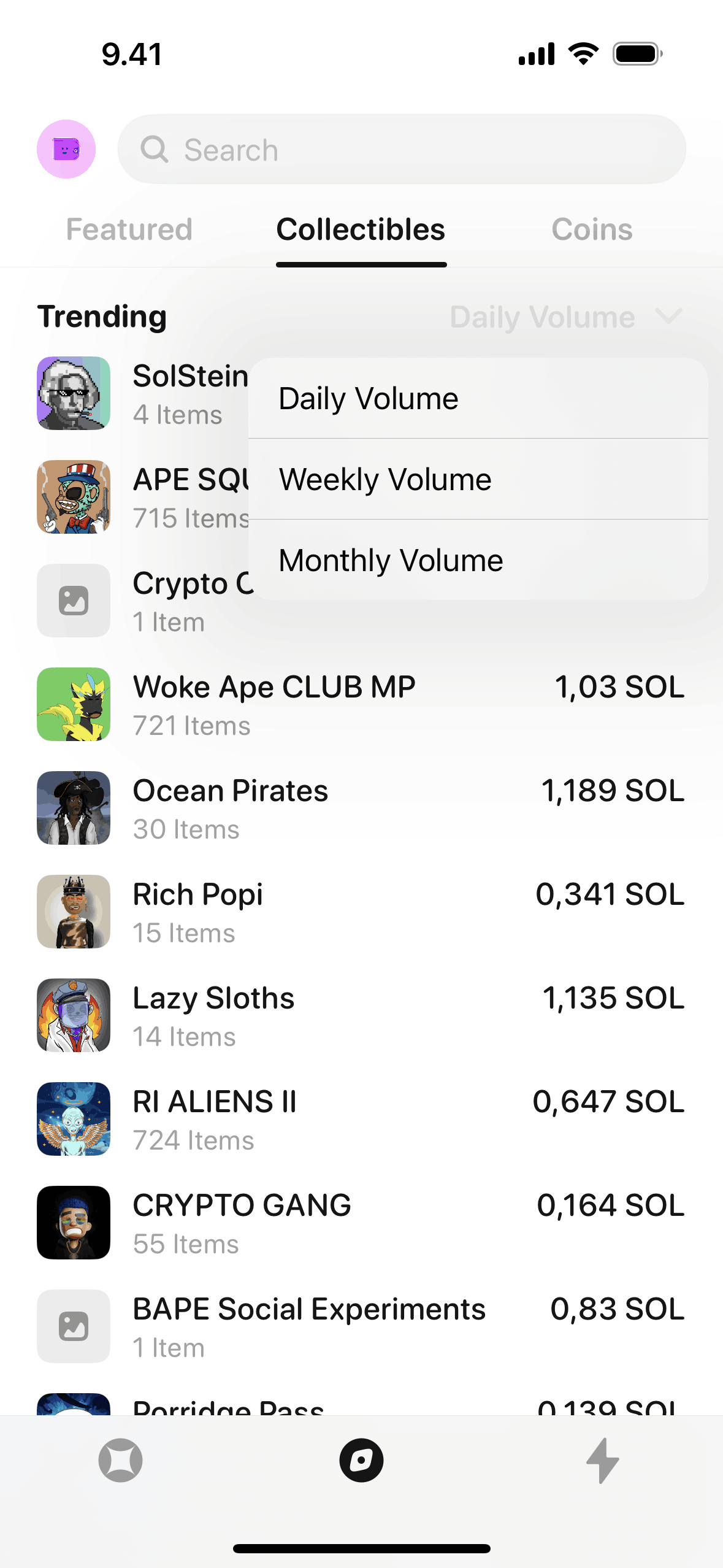 Glow iOS Finance interface screenshot 19