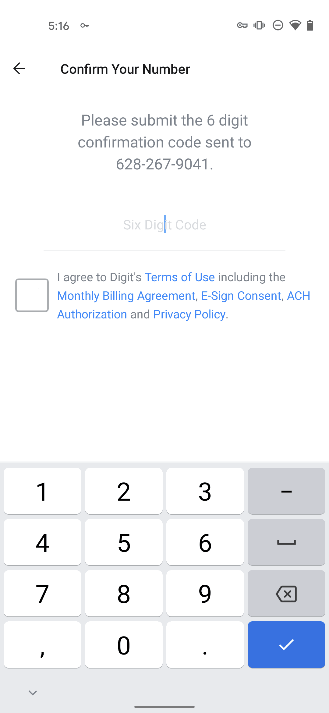 Digit Android Finance interface screenshot 6