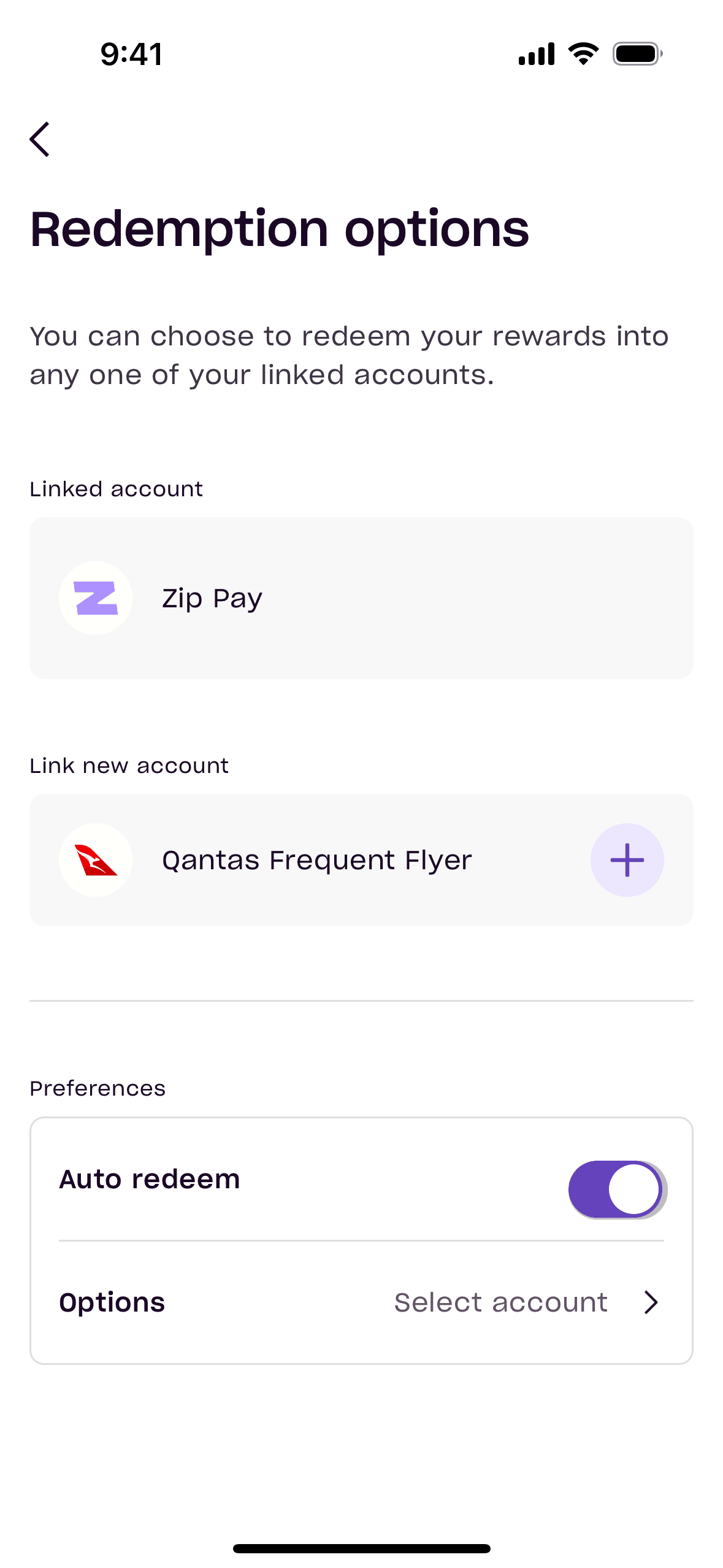 Zip iOS Finance interface screenshot 18