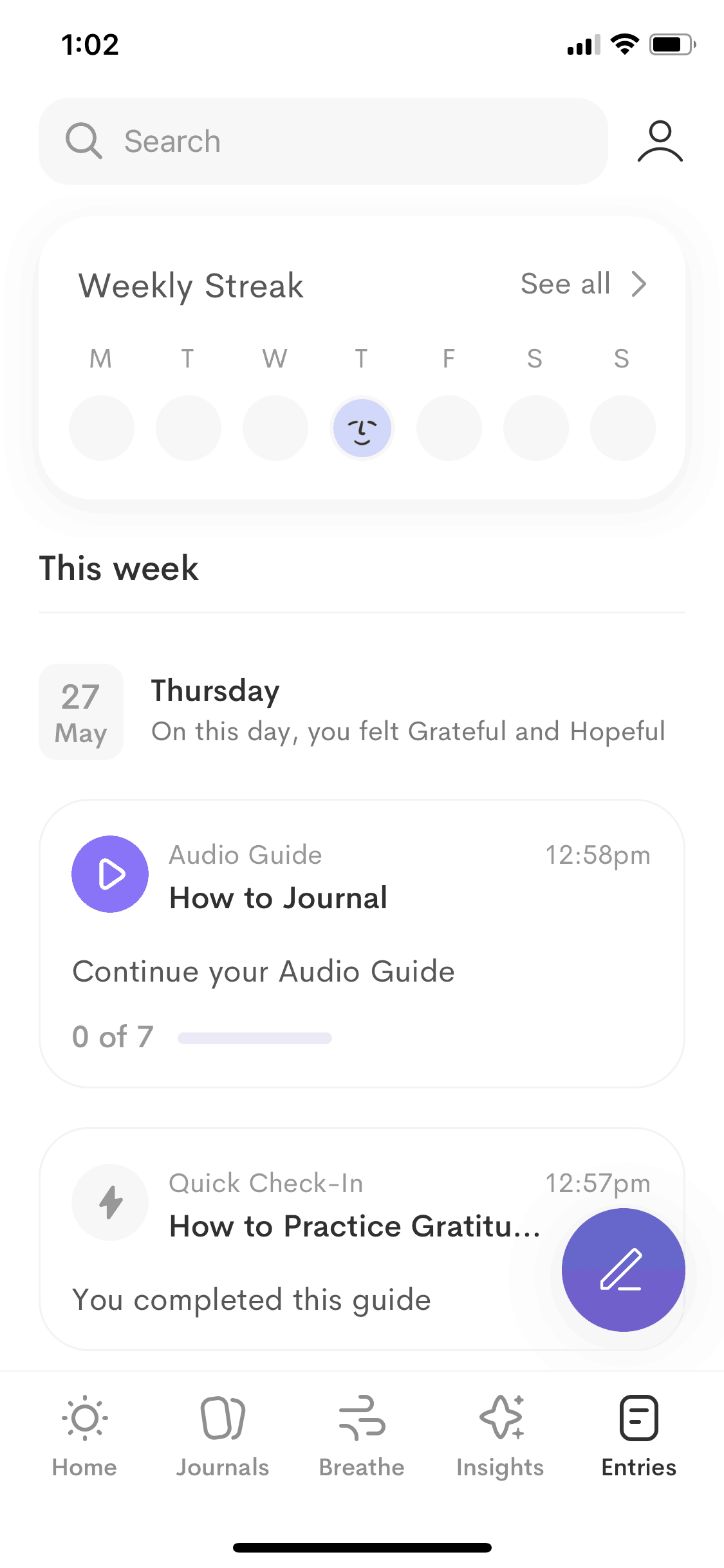Alan Mind iOS Health & Fitness interface screenshot 1
