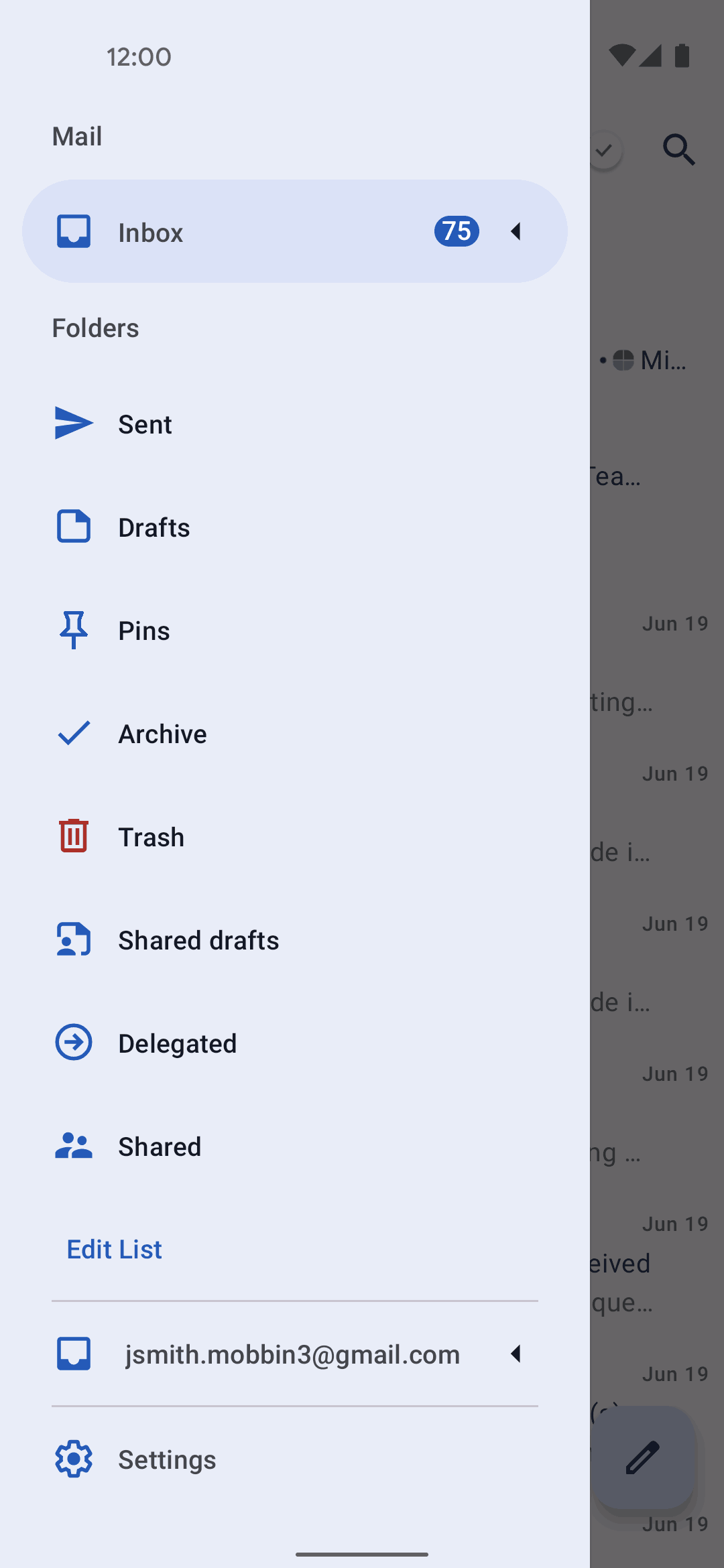 Spark Mail Android AI interface screenshot 13