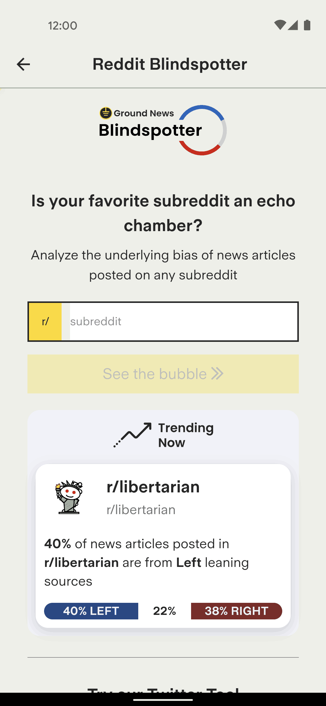 Ground News Android News interface screenshot 21