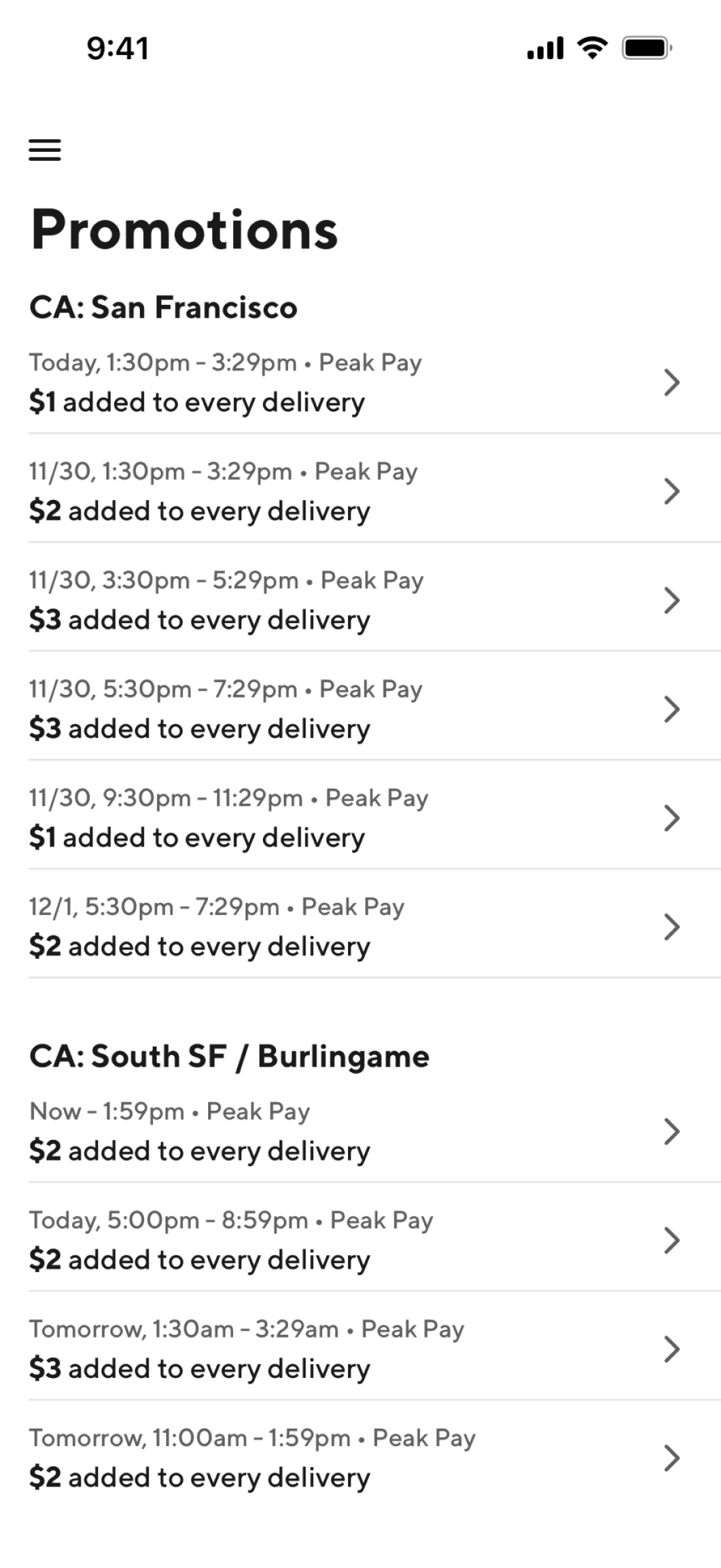 DoorDash Dasher iOS Business interface screenshot 13
