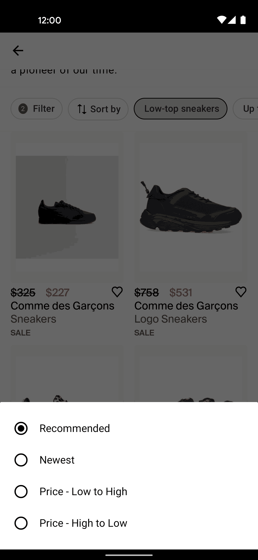 Lyst Android Shopping interface screenshot 19