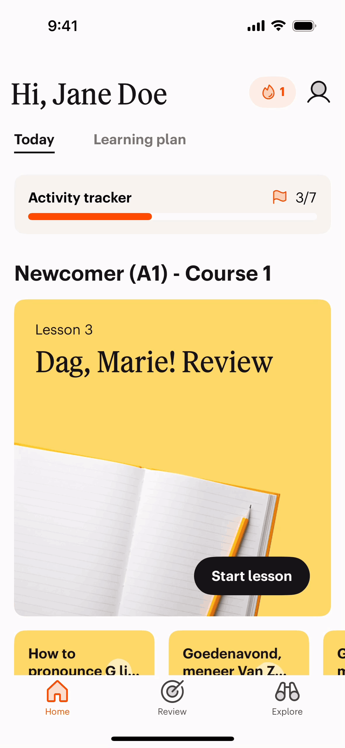 Babbel iOS Education interface screenshot 6