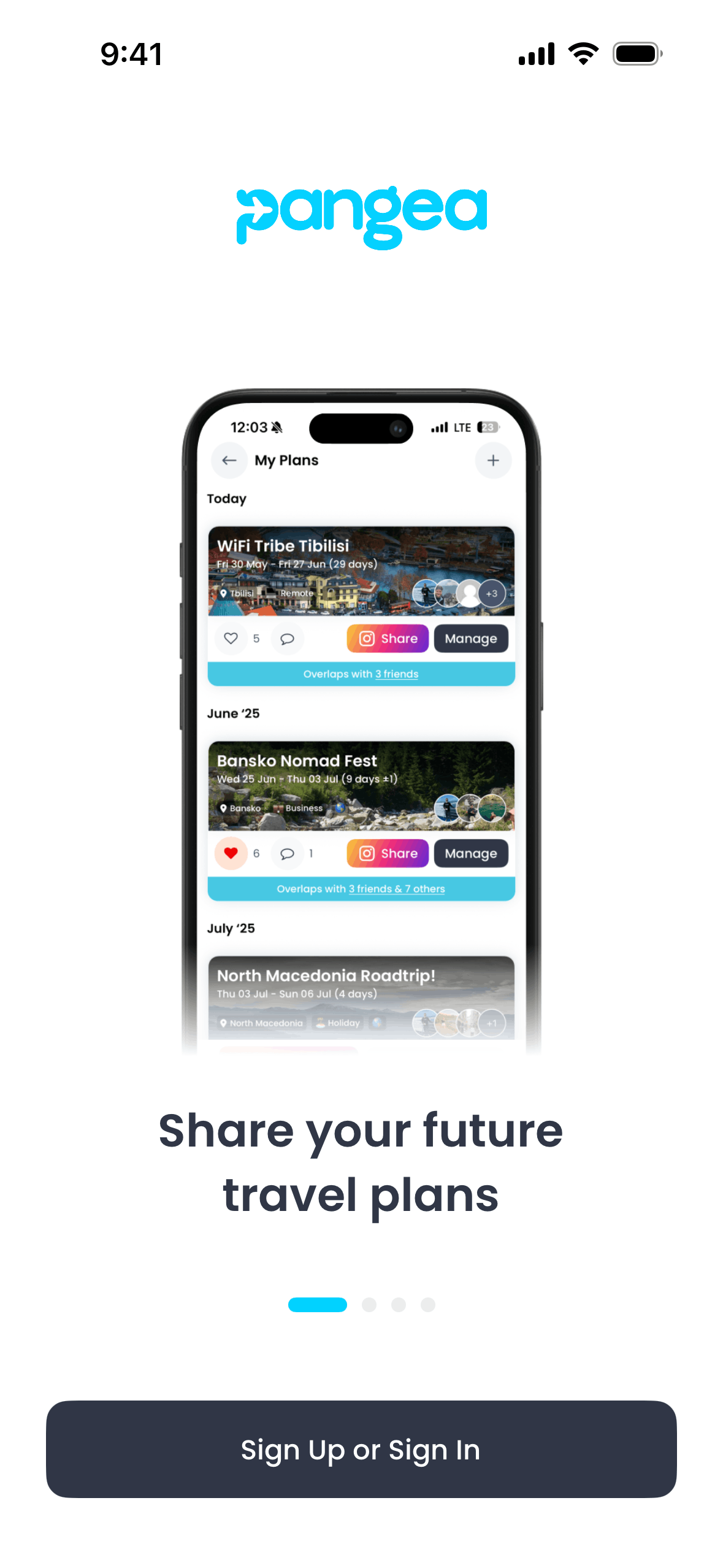 Pangea iOS Travel & Transportation interface screenshot 5